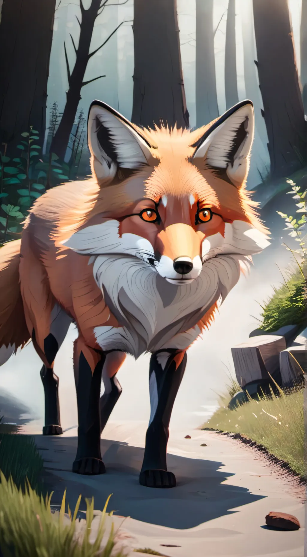 ai character: rawr background