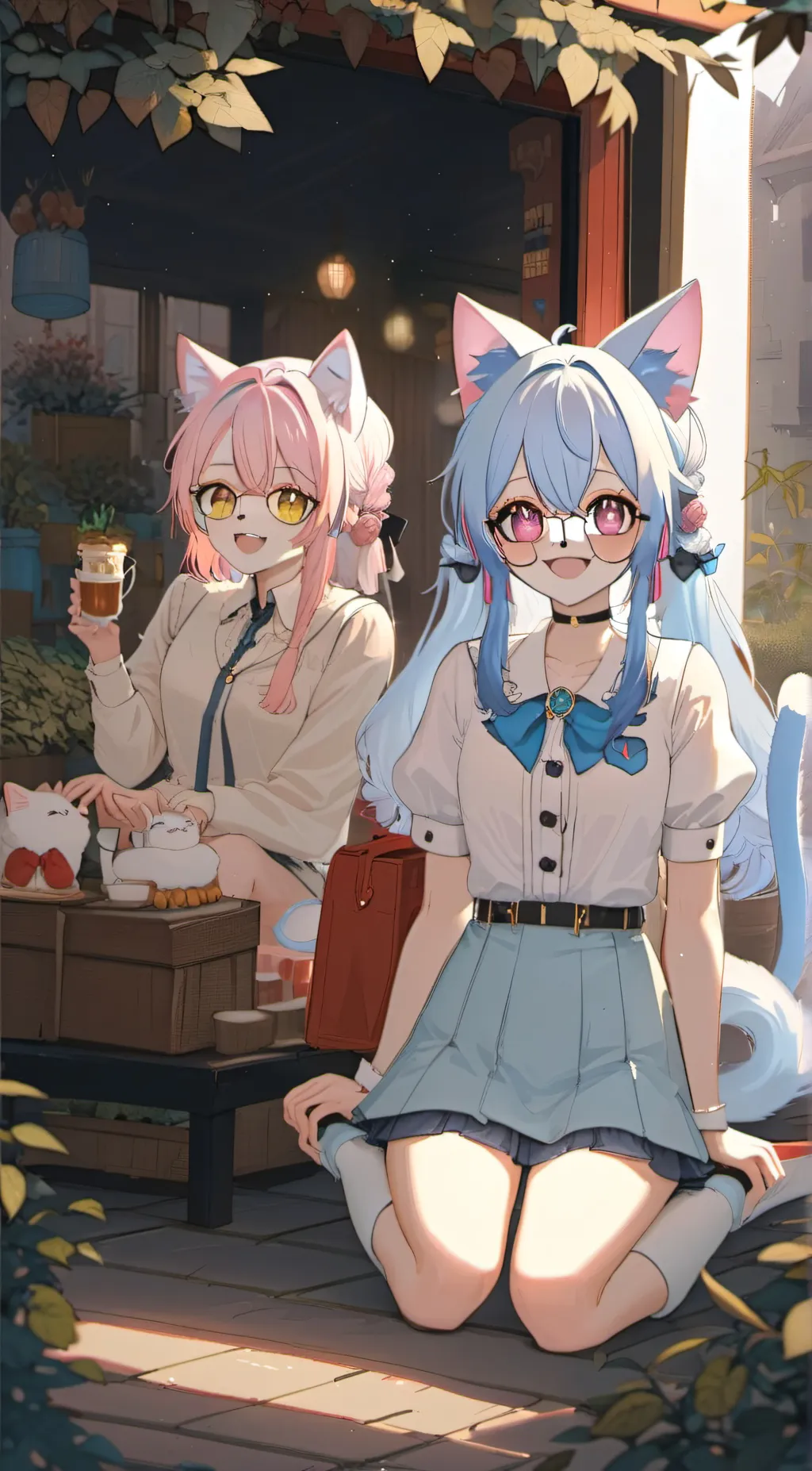 ai character: Kristy and Shuki background