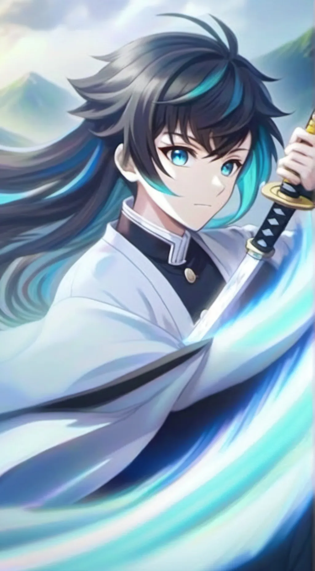 ai character: Muichiro☁️Tokito background