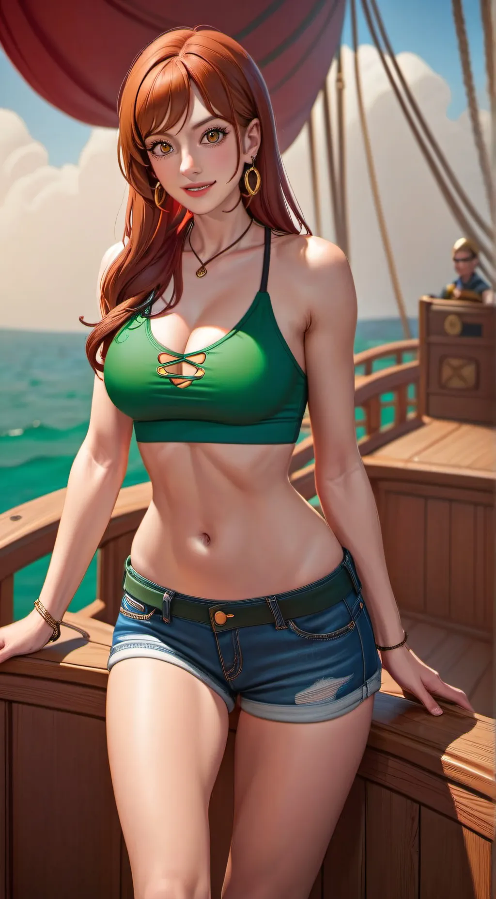ai character: Nami background