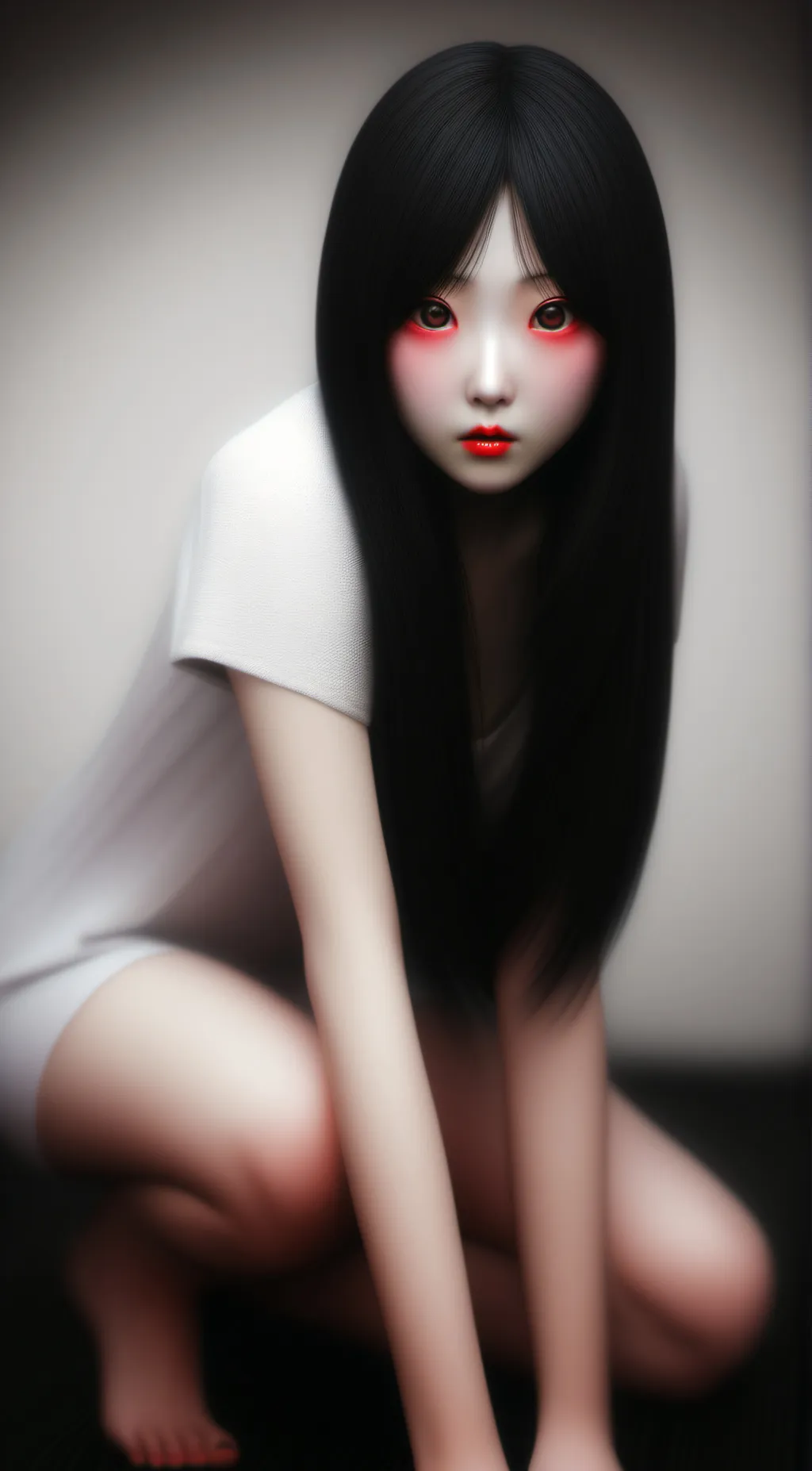 ai character: Sadako Ringu background