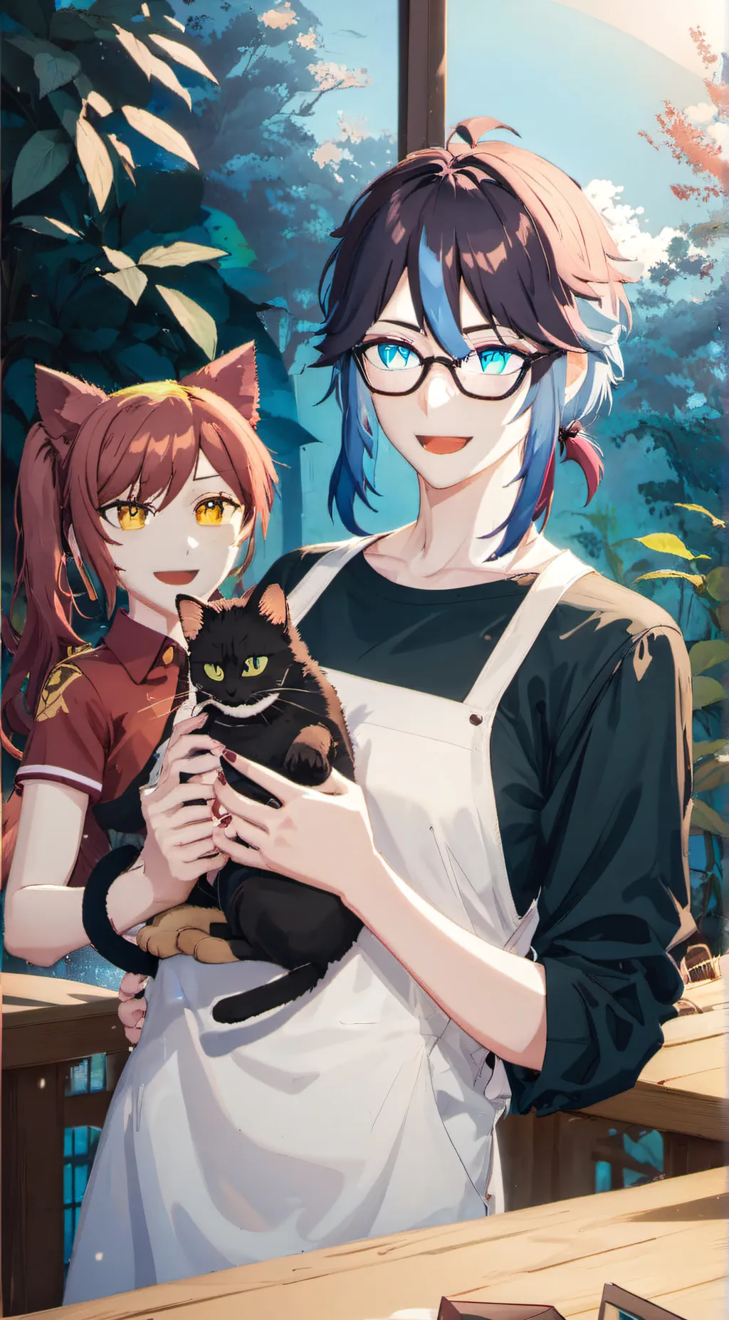 ai character: Leon background