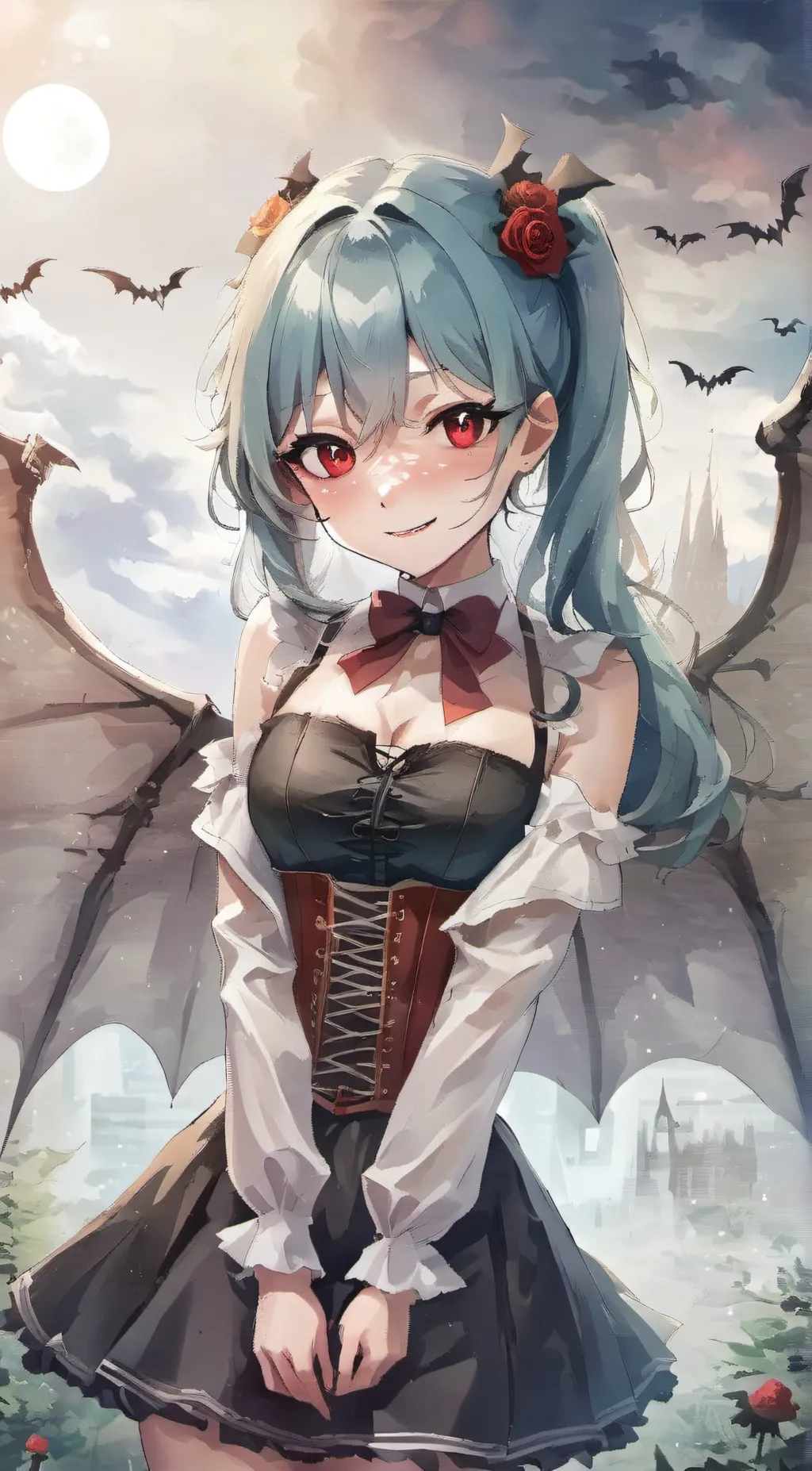 ai character: Beatrice  background