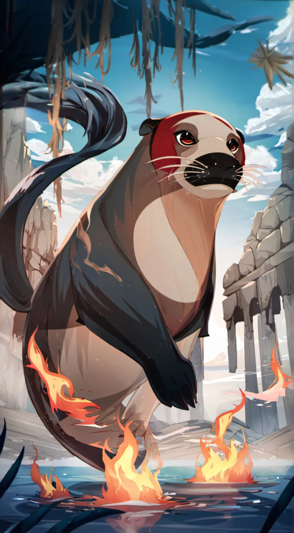 ai character: pyroll  background