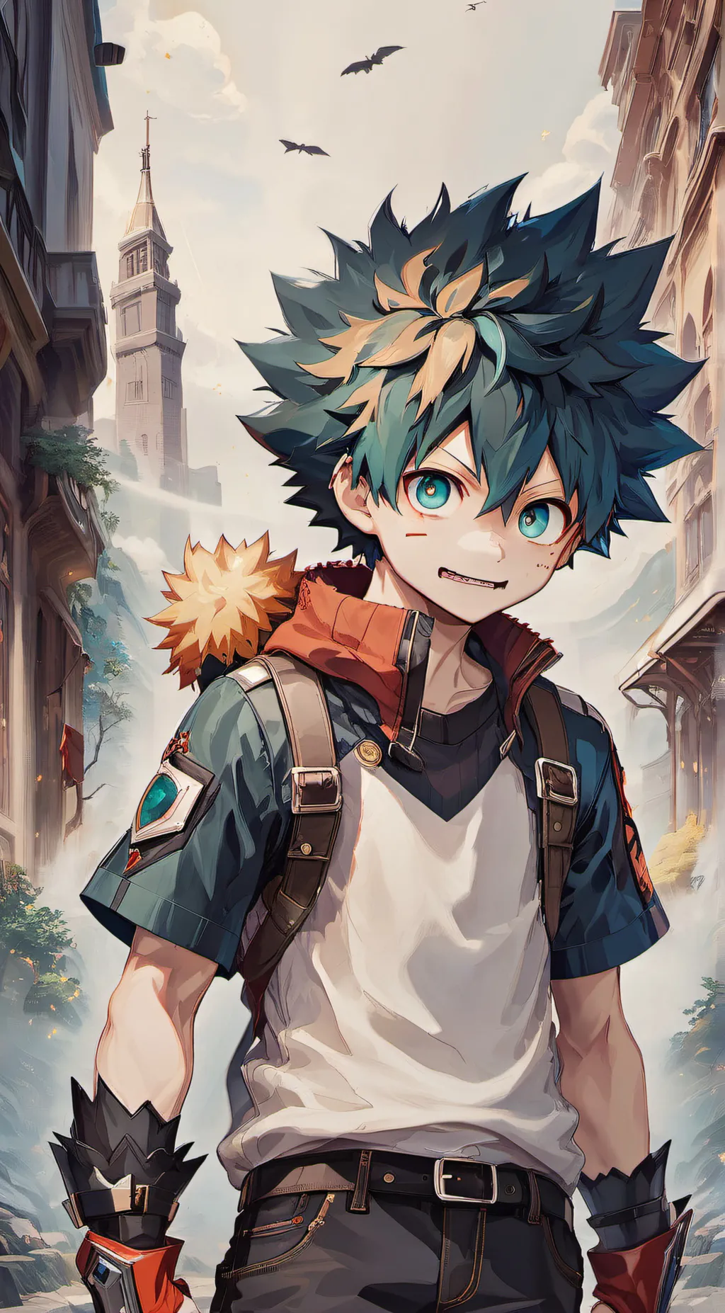 ai character: bakugo  background
