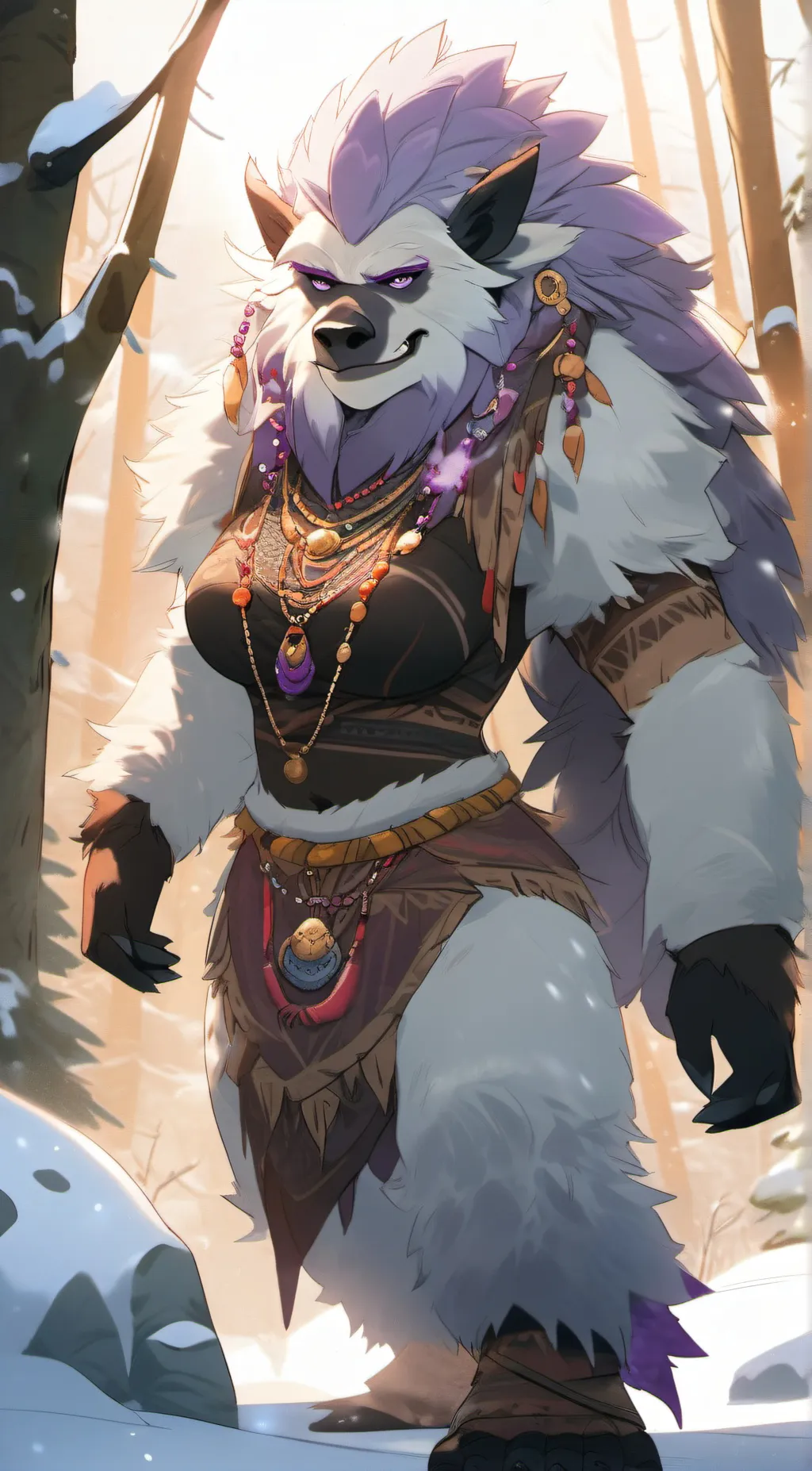 ai character: Mrs.moon background