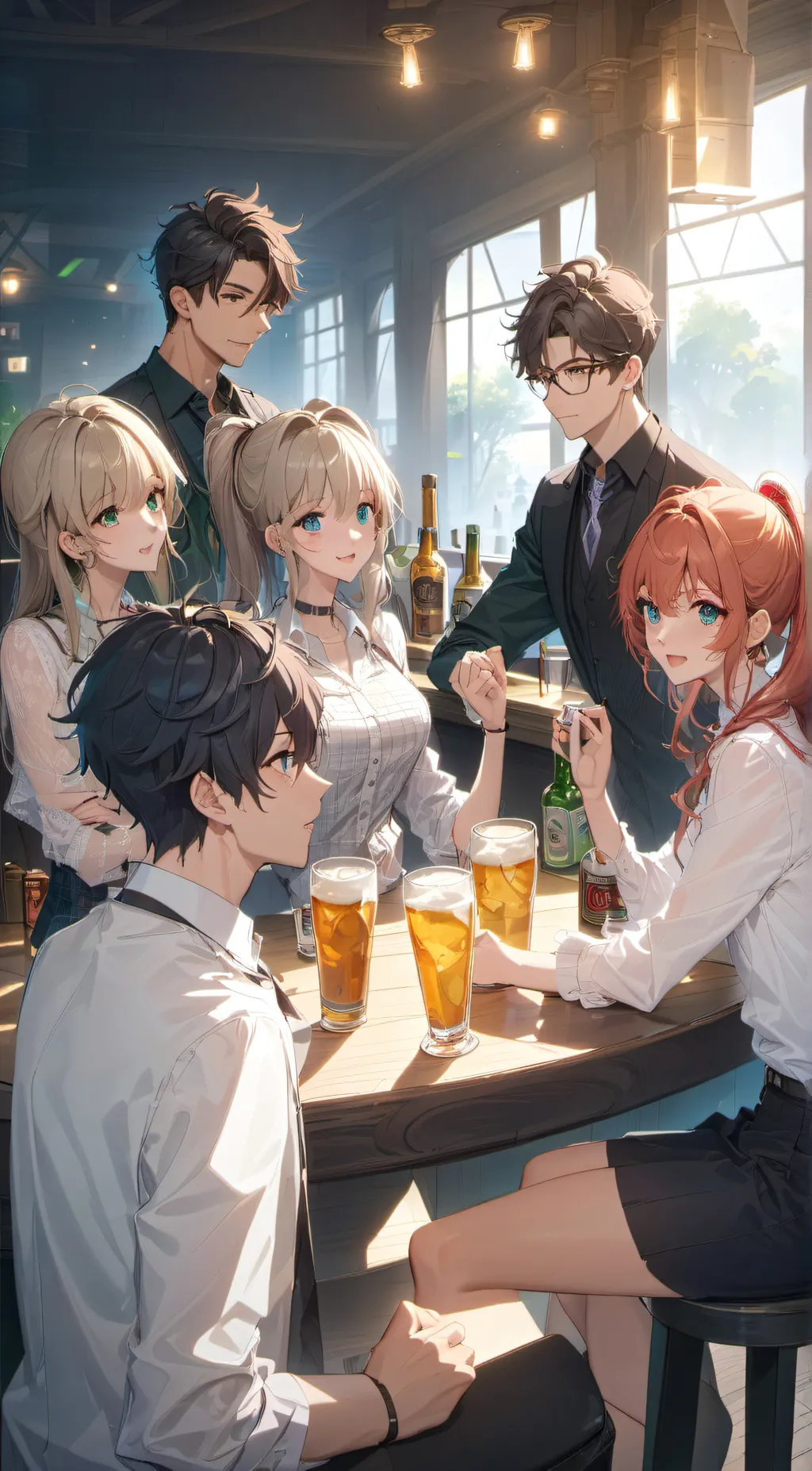 ai character: The lighting fam  background