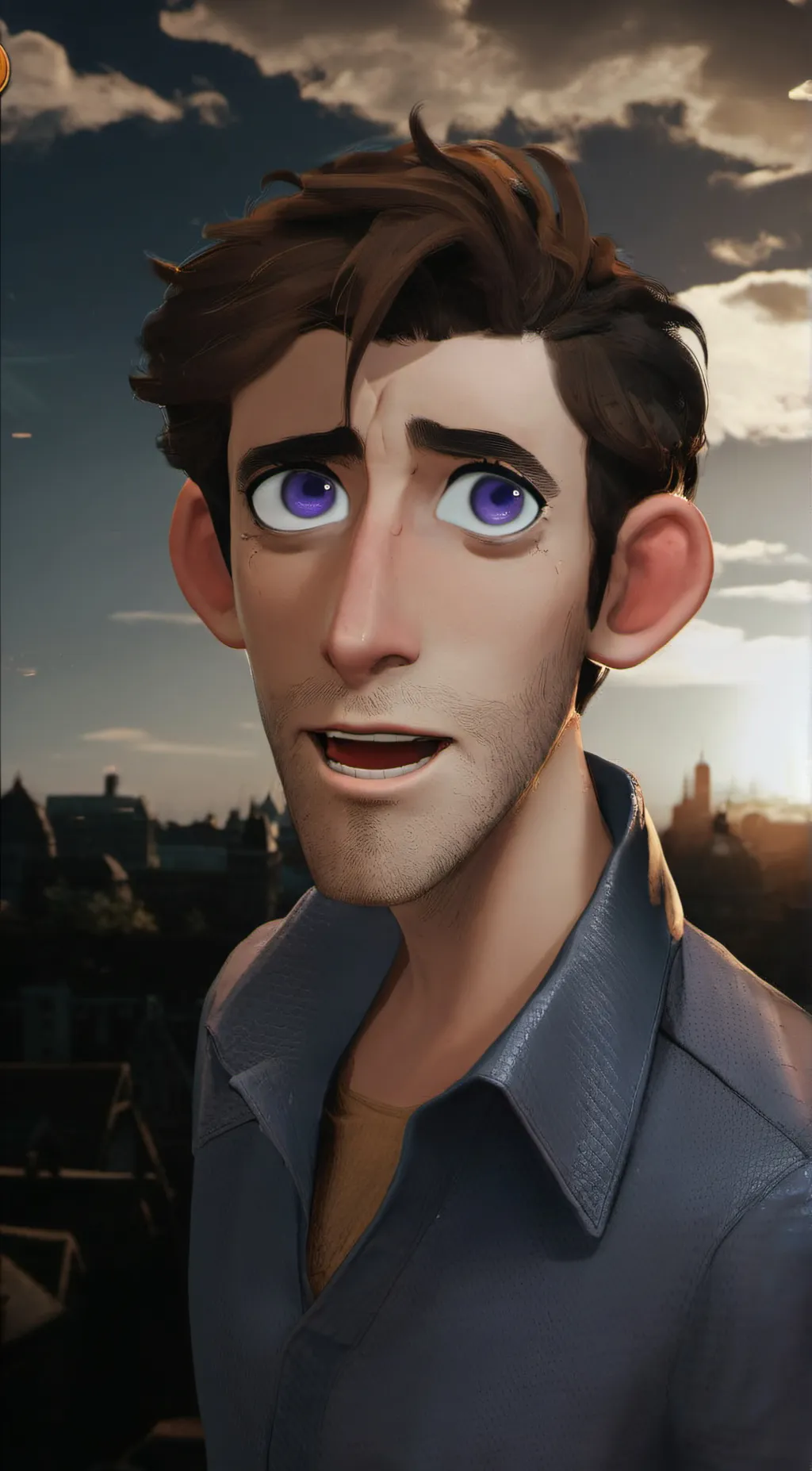 ai character: William Dave Afton background