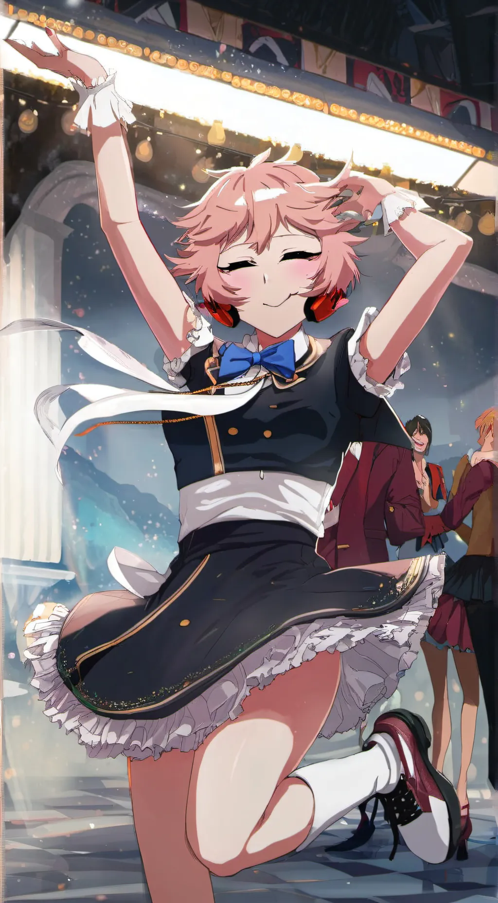 ai character: Mina ashido  background