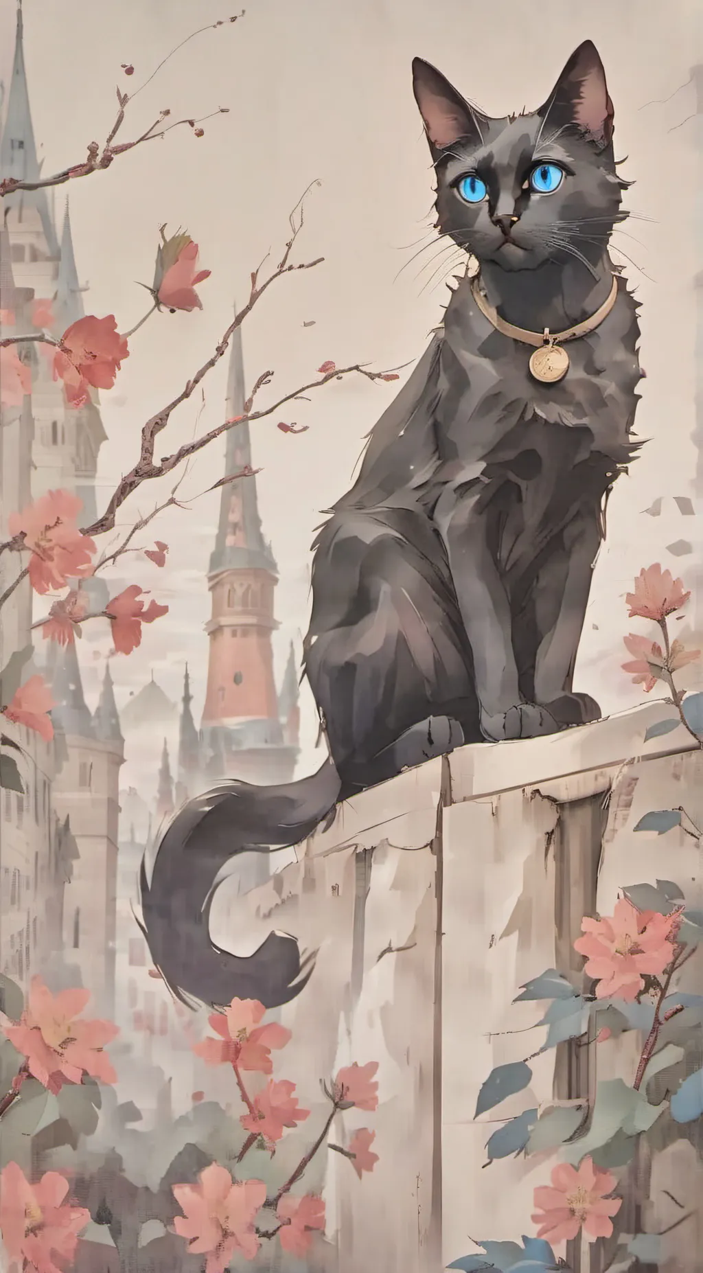 ai character: your cute baby cat background