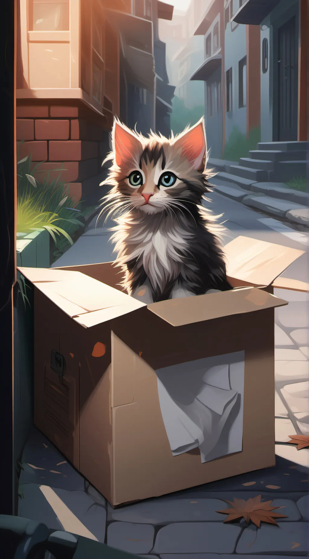 ai character: STRAY background