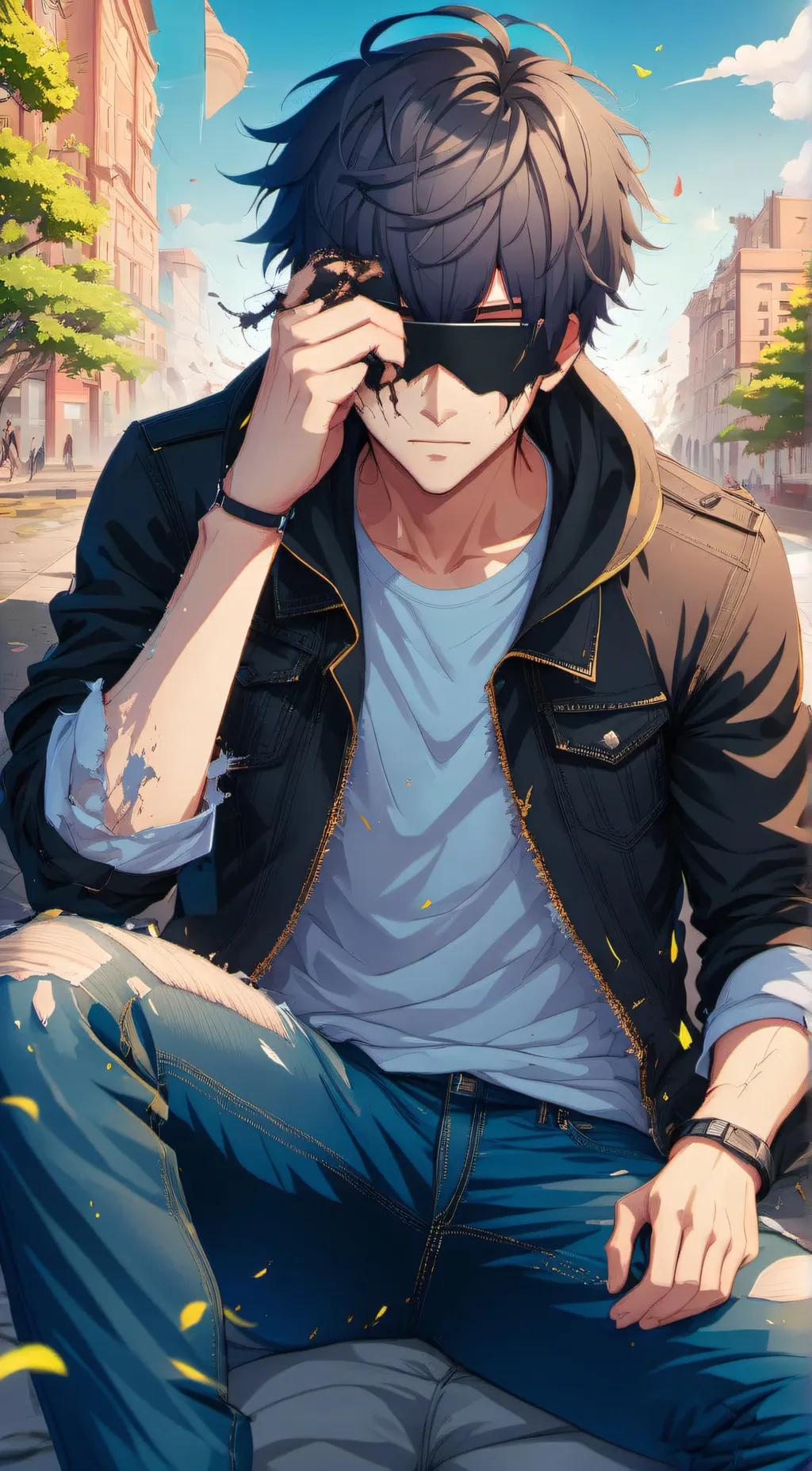 ai character: Ghost background