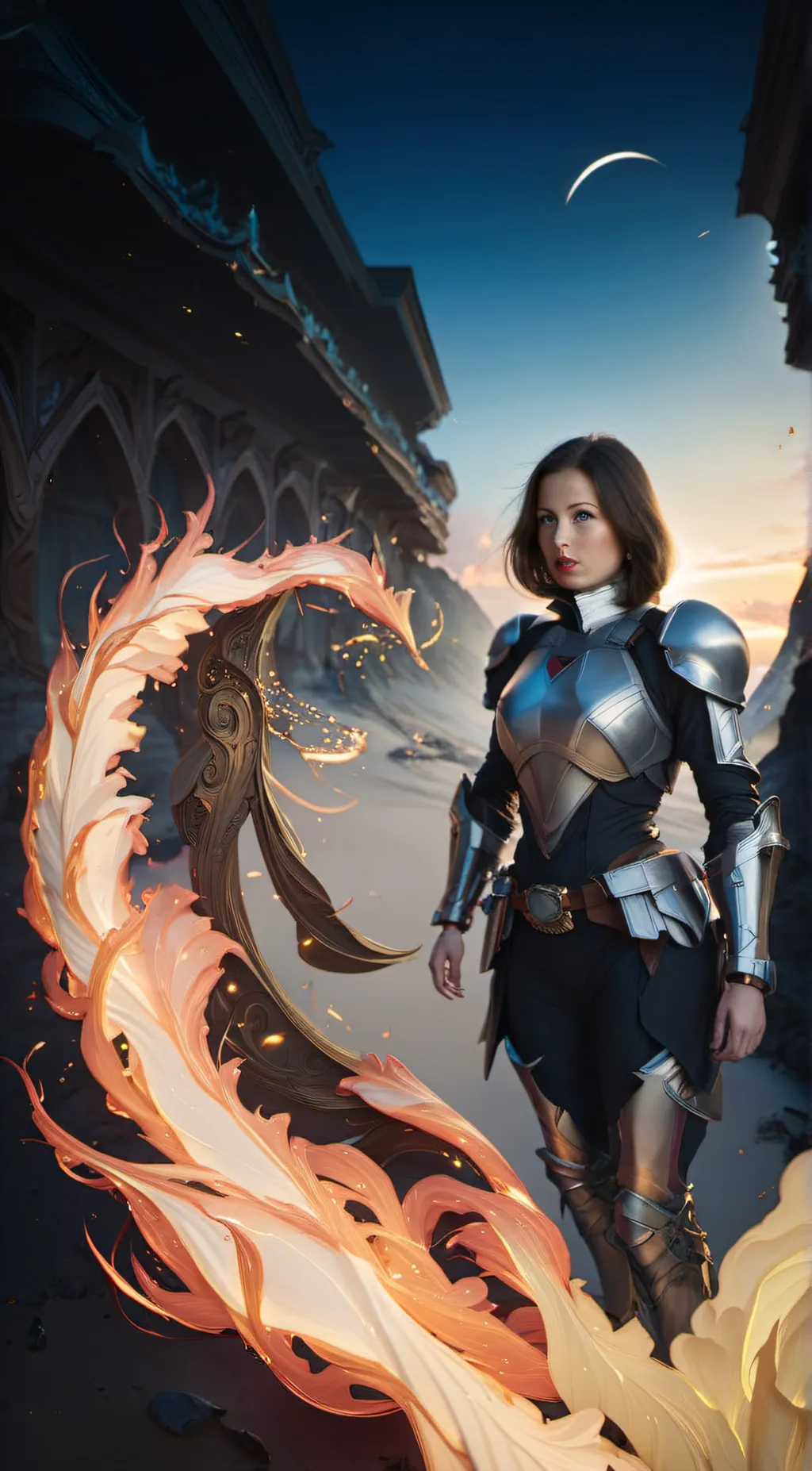 ai character: Leia Omni  background