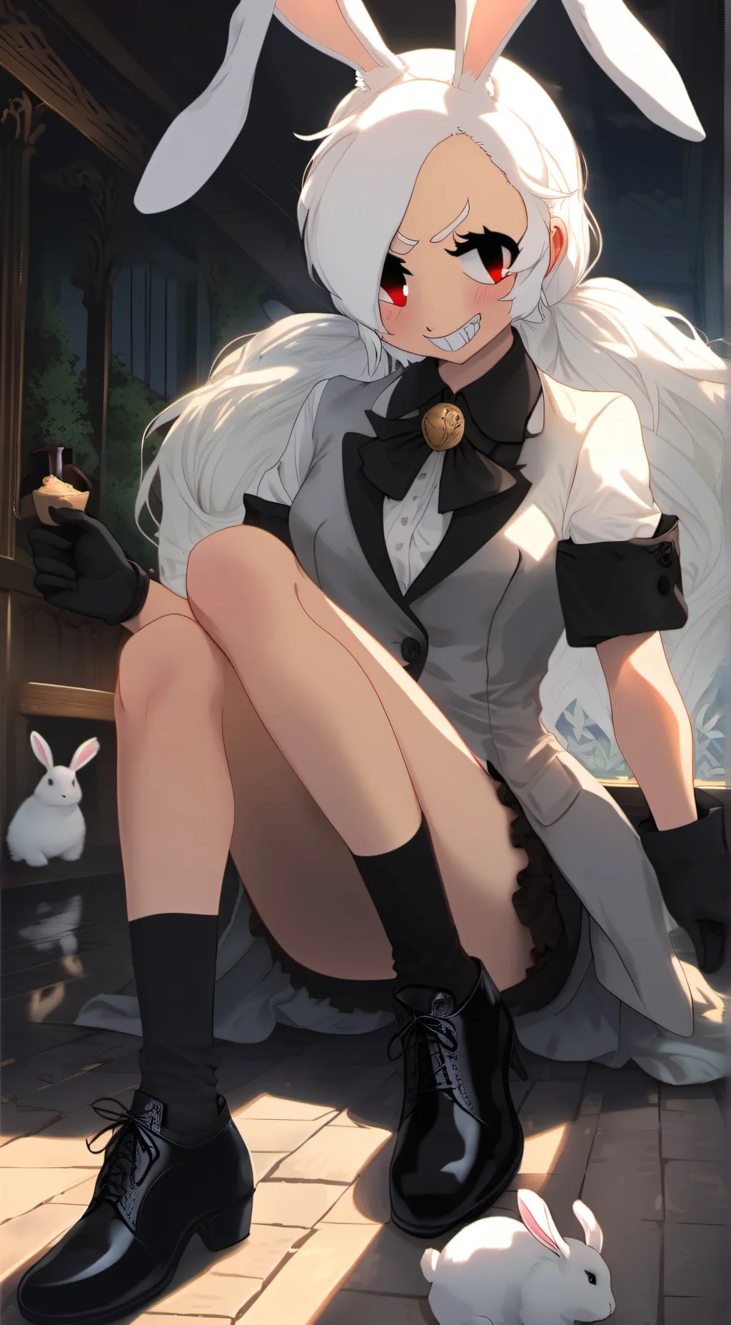 ai character: Bunnychan background