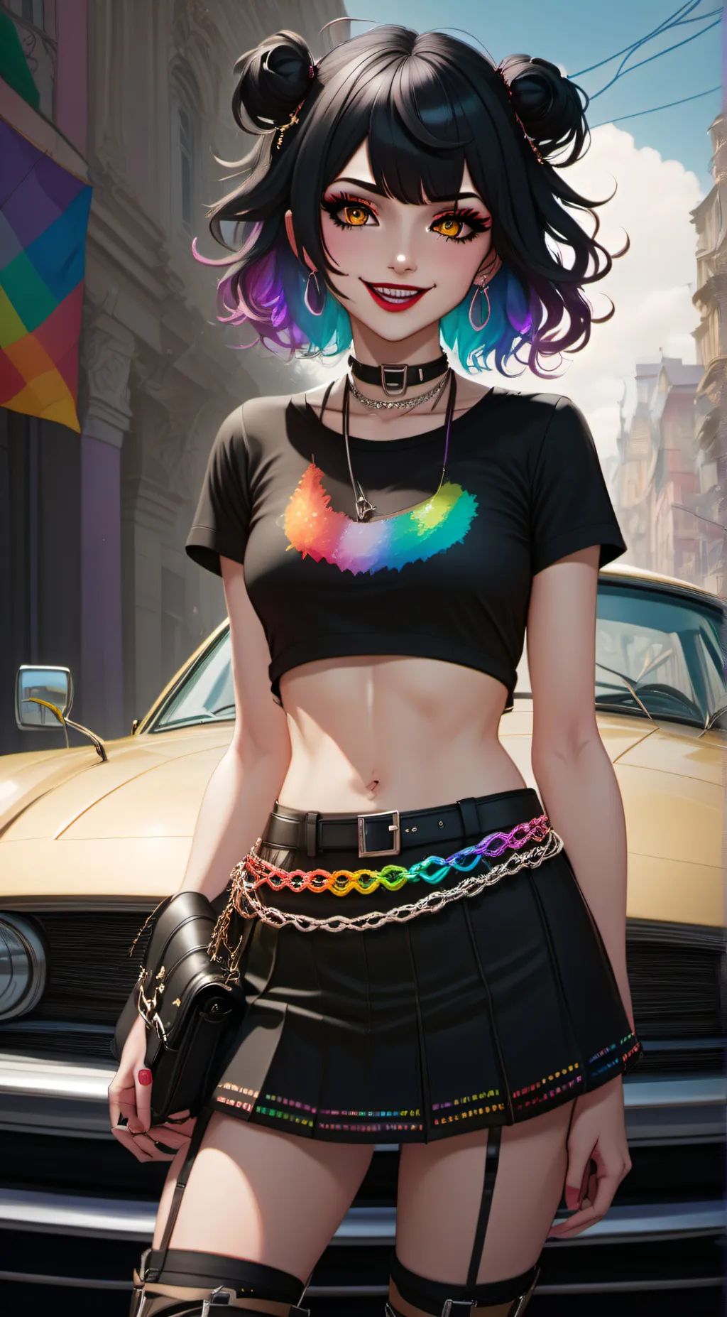 ai character: Kat  background