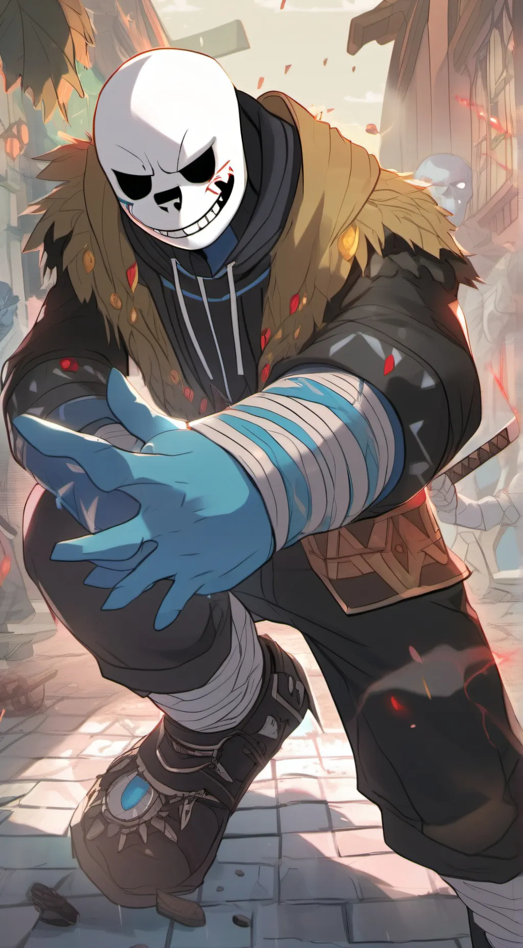 ai character: Holy sans H background