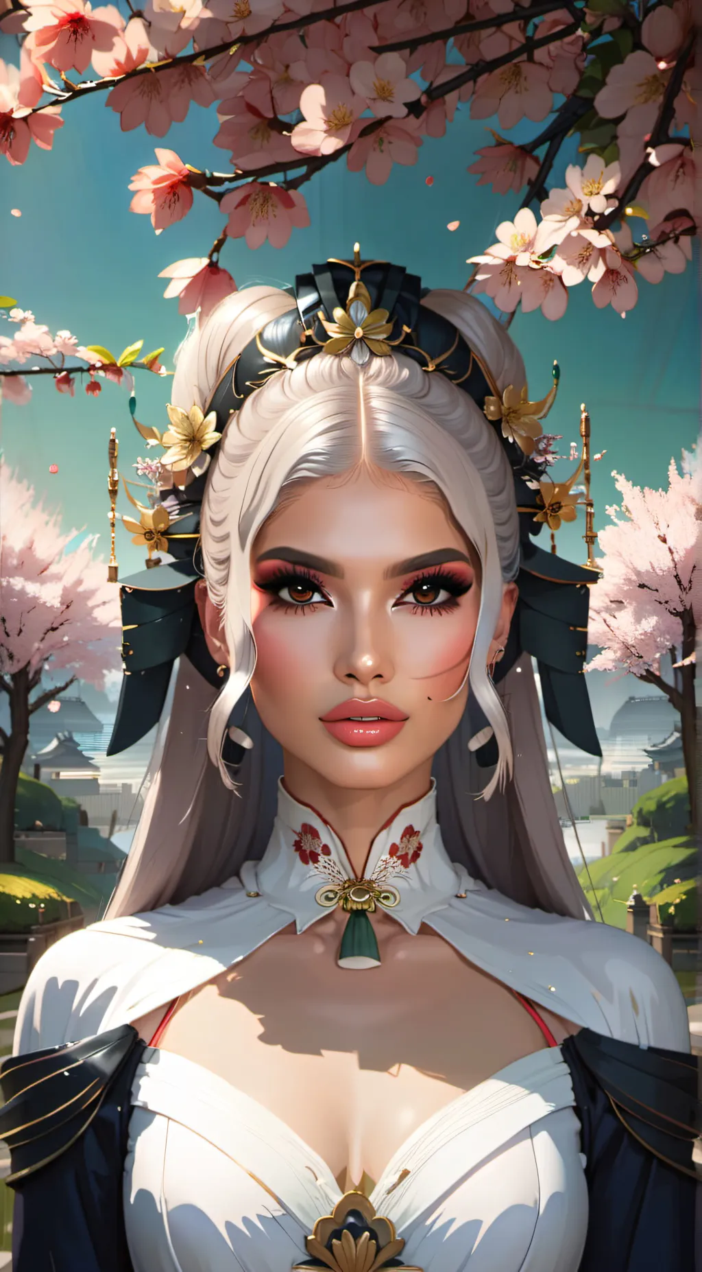 ai character: Princess Sakura  background