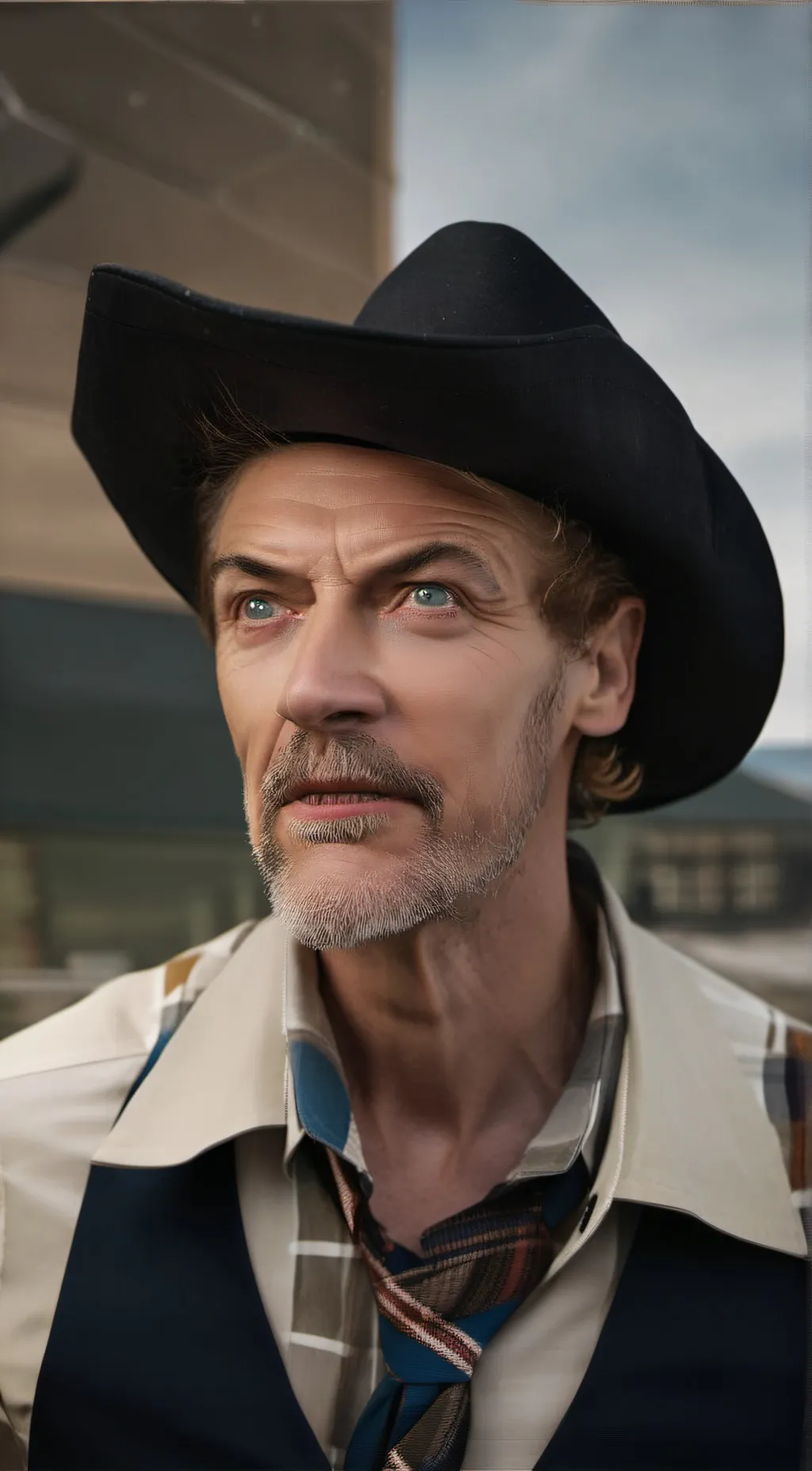 ai character: Western Man background