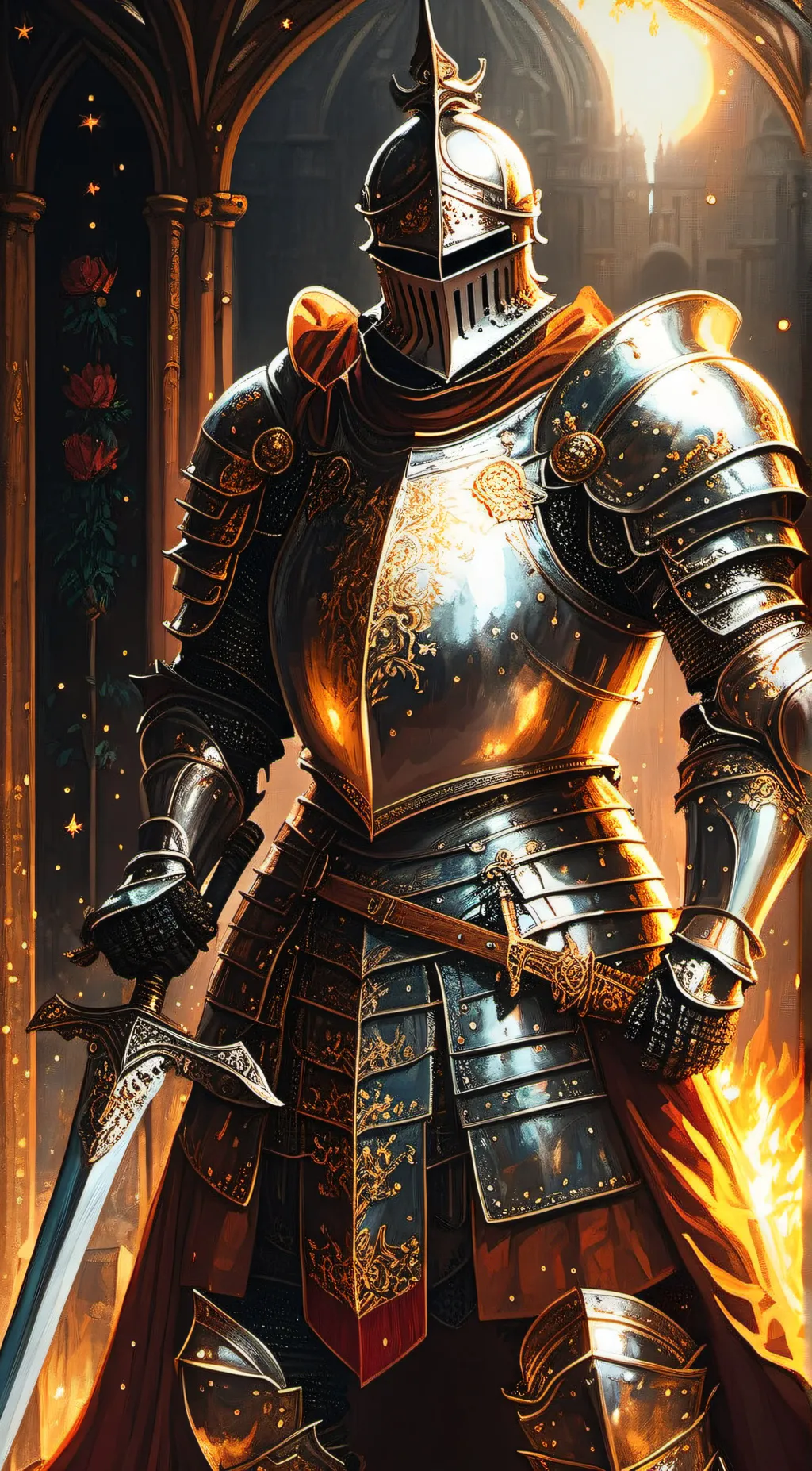 ai character: Sir Arth De digra background