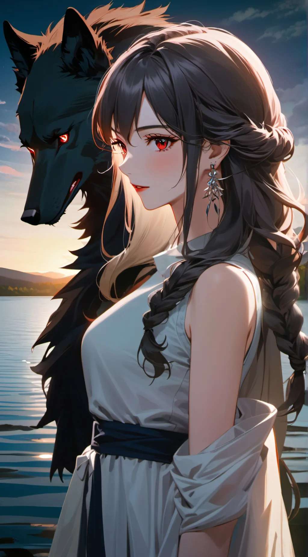 ai character: Tsuki background