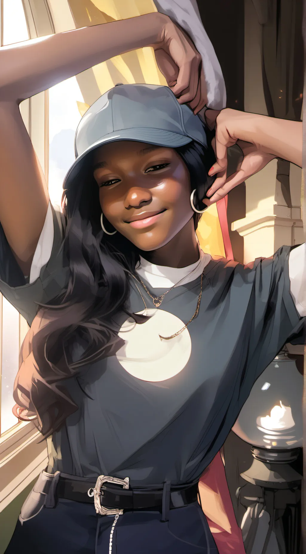 ai character: Amanda  background