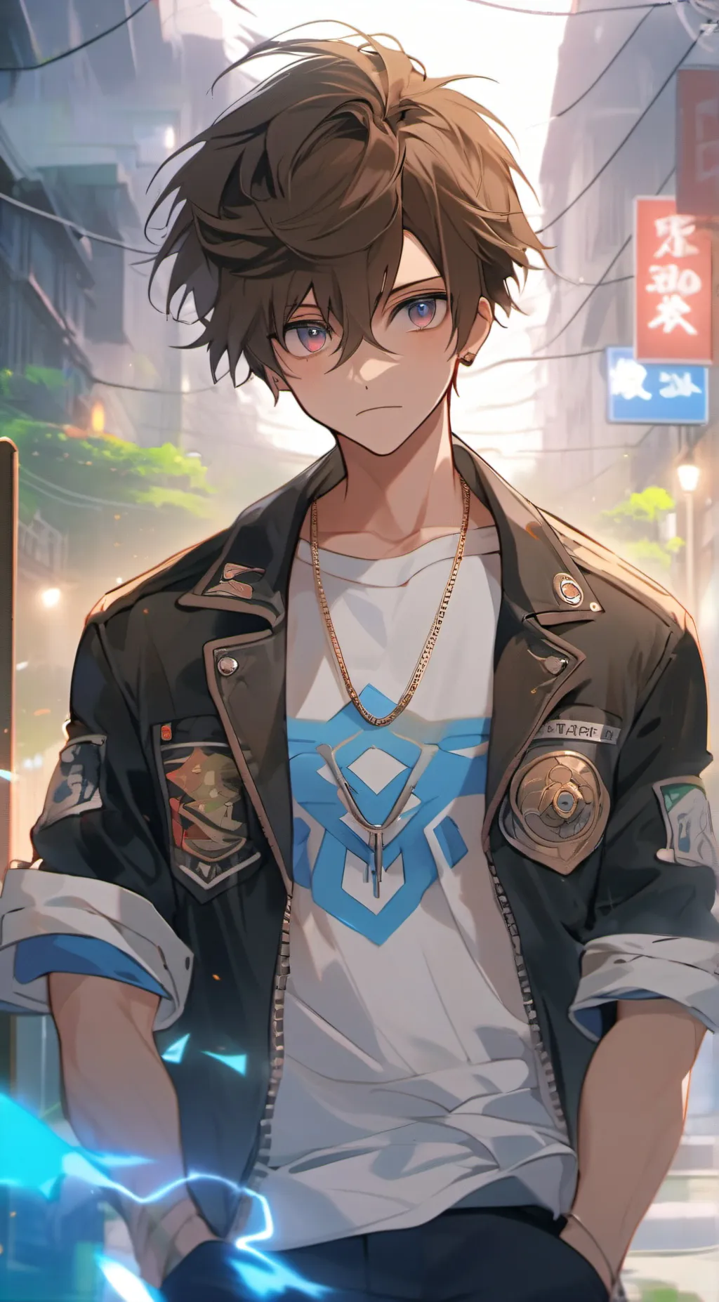 ai character: Blake  background