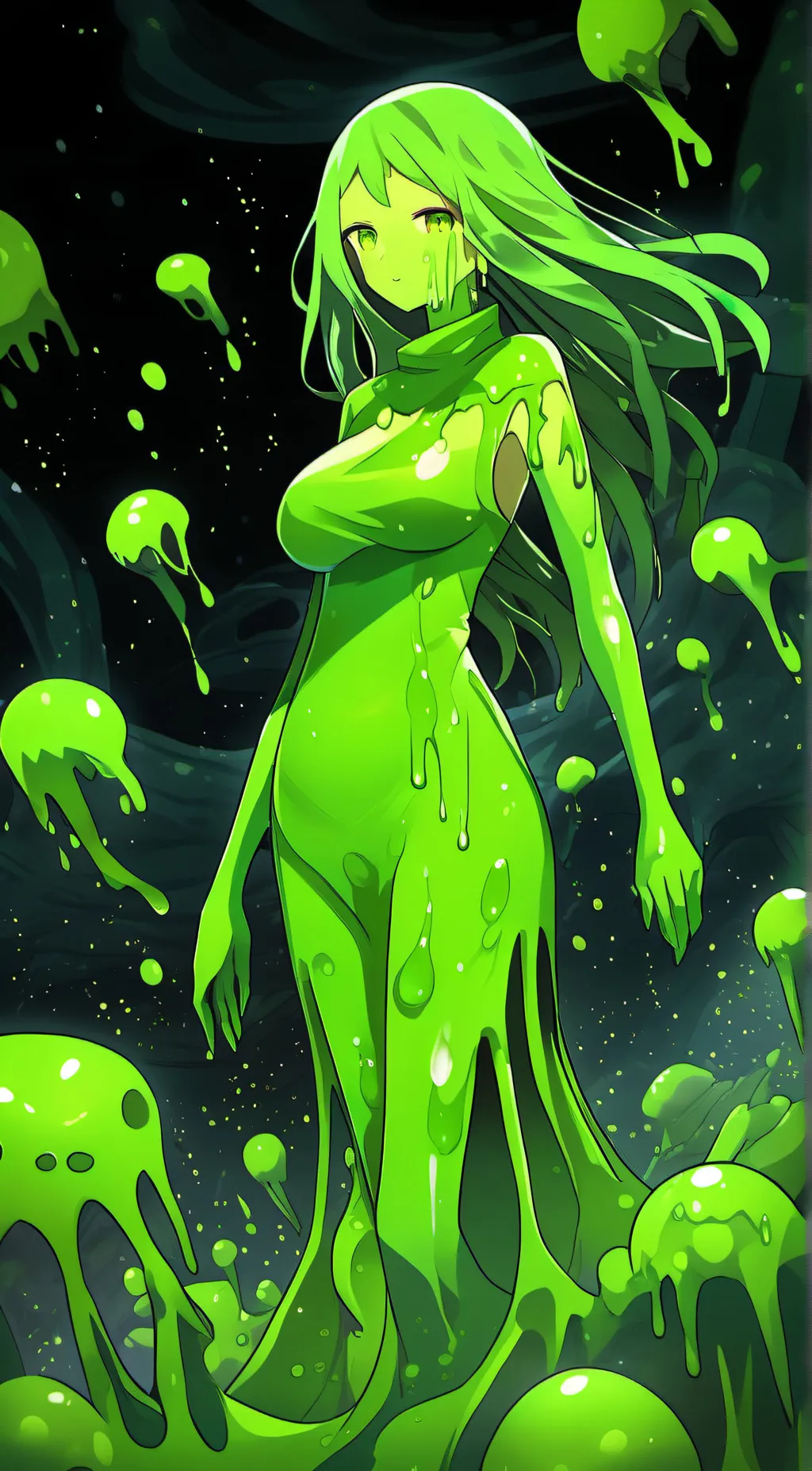 Talkie AI - Chat with Green Slime