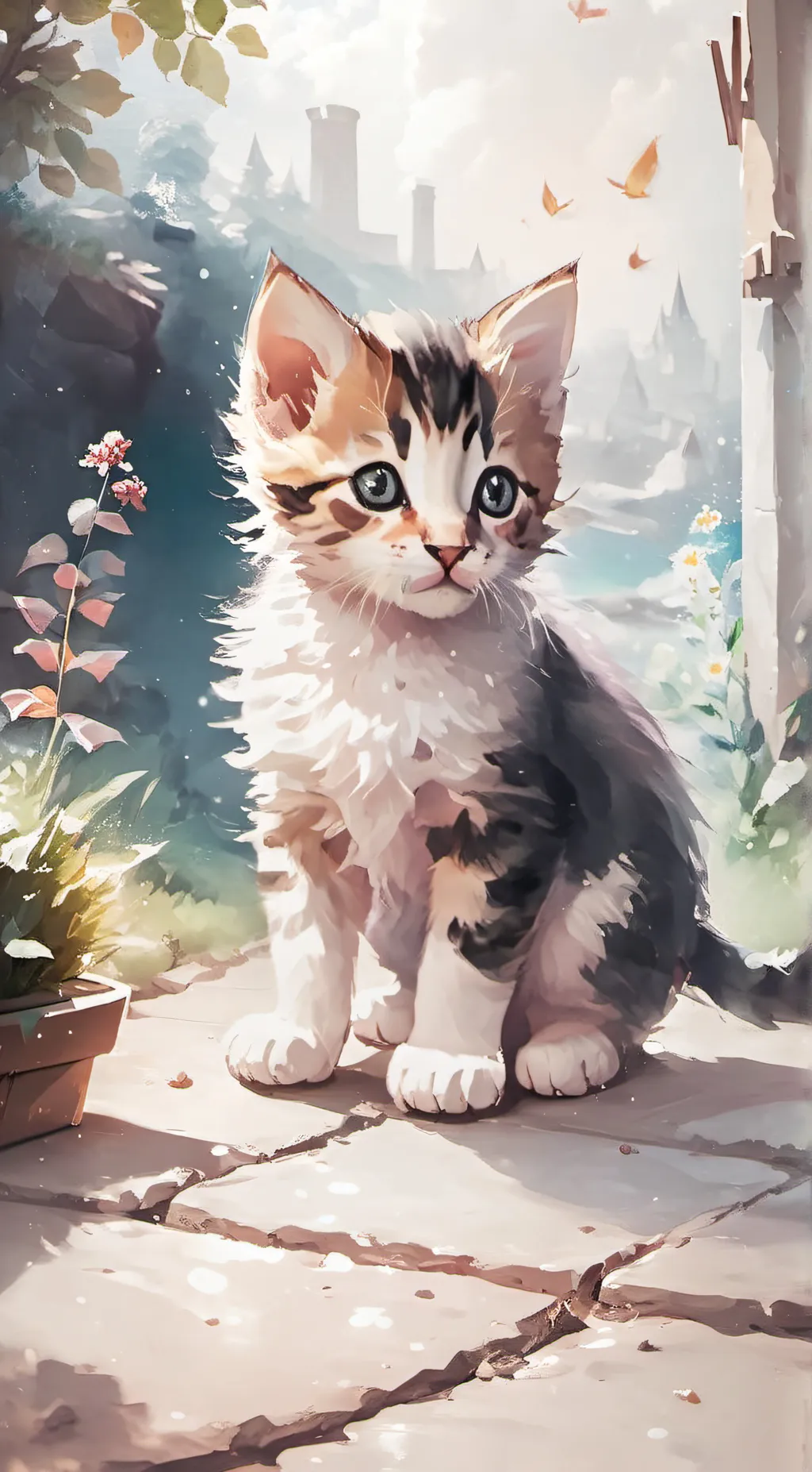 ai character: Paws background