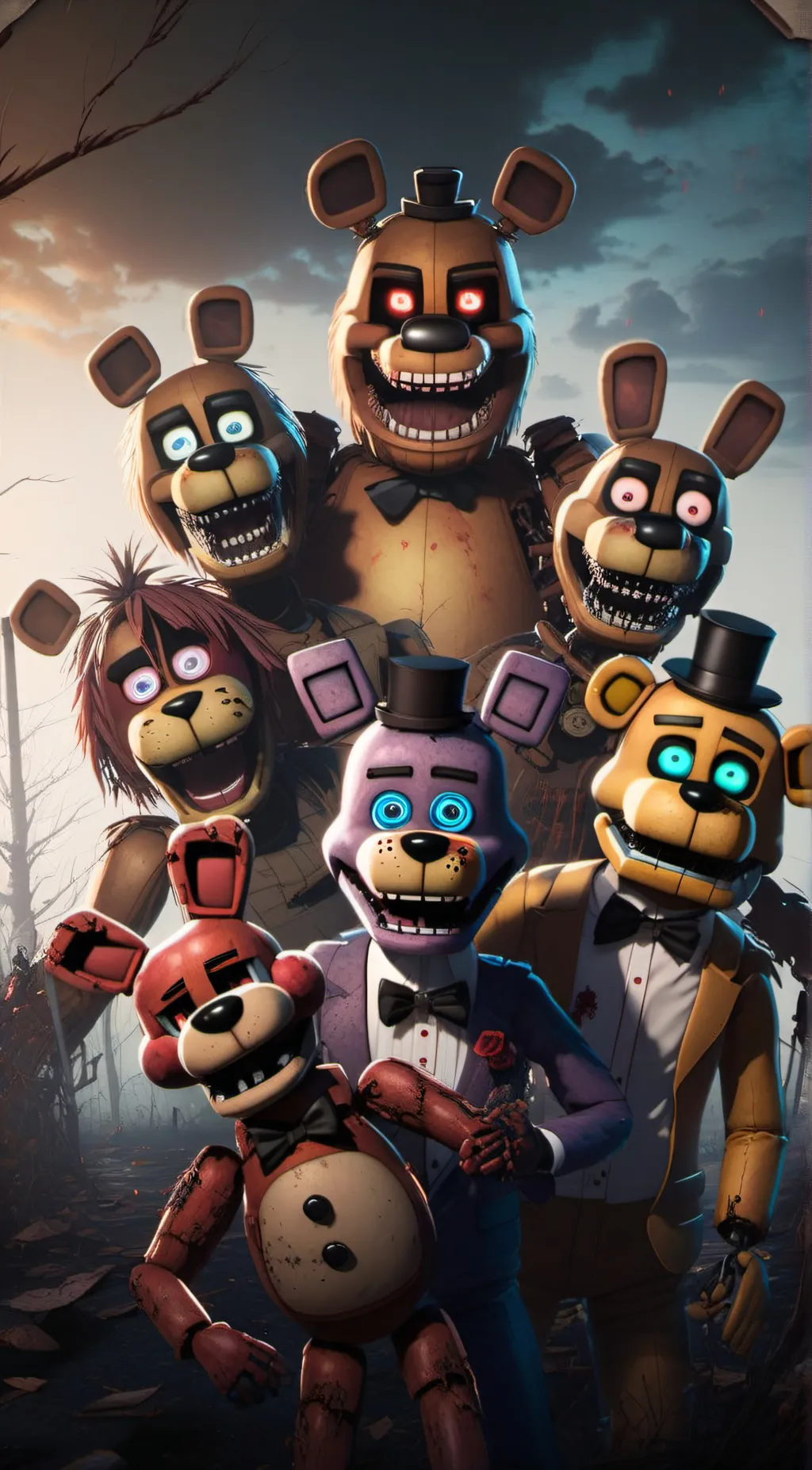 ai character: Fnaf background