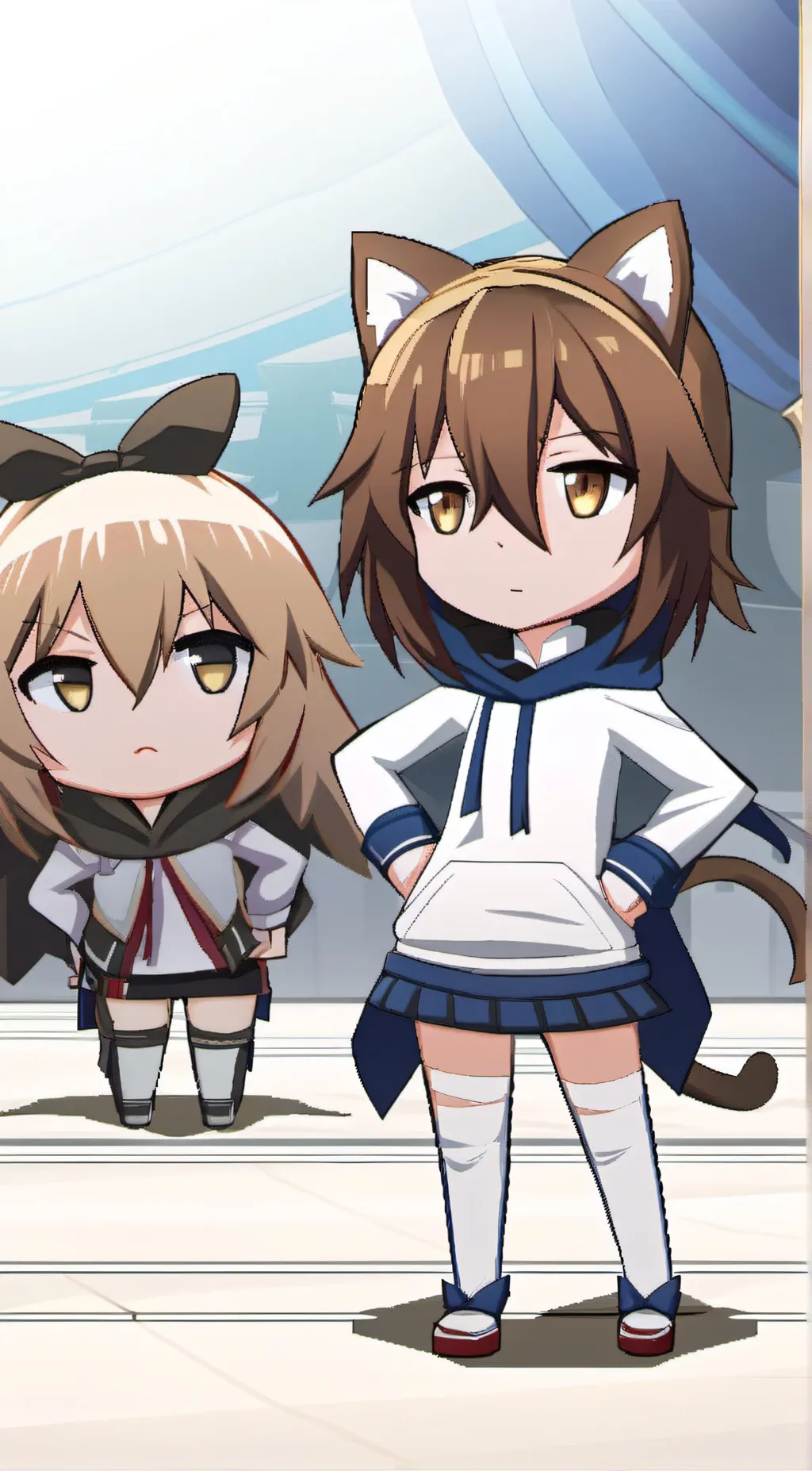 ai character: Ella and Kayla background