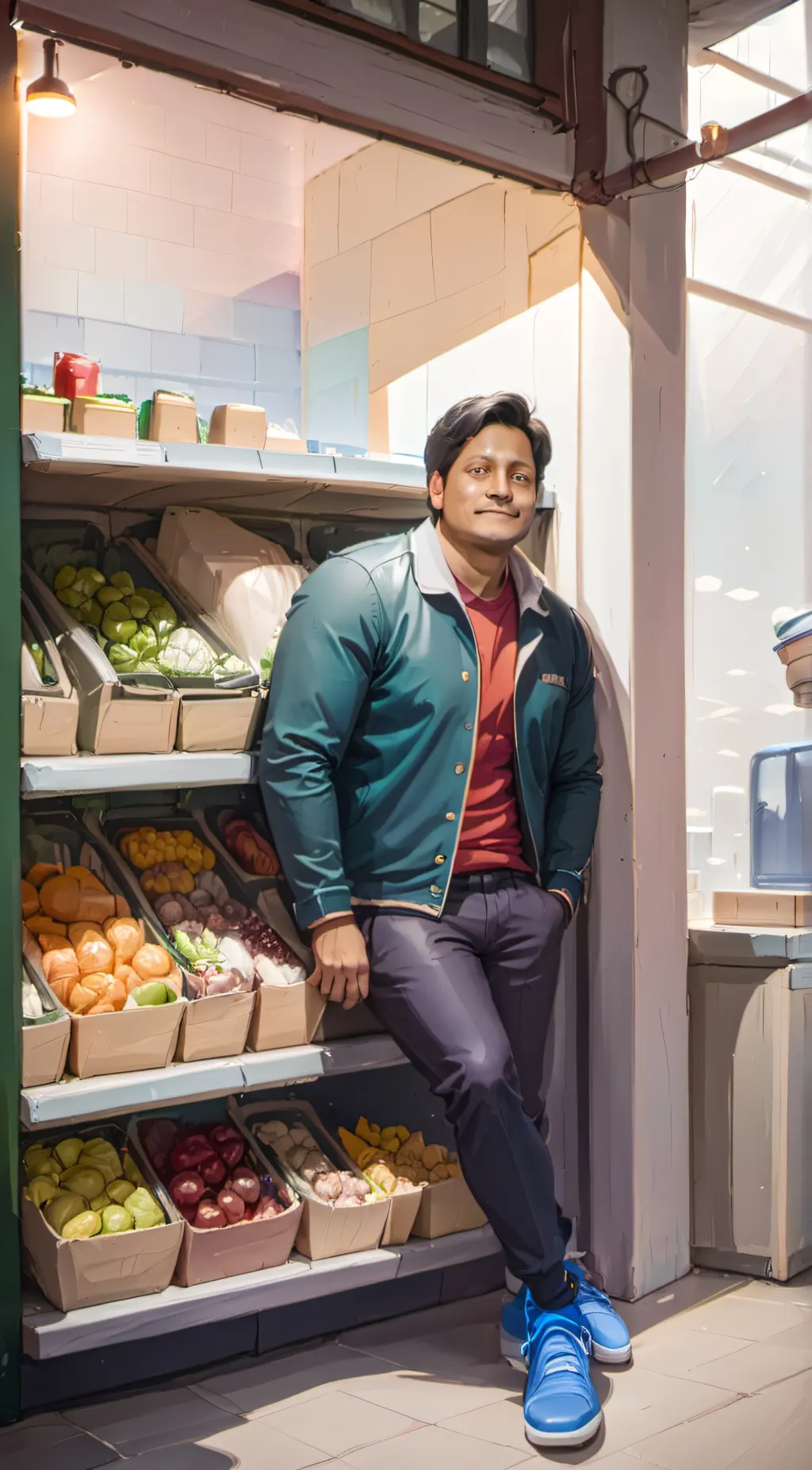 ai character: casey summmer background