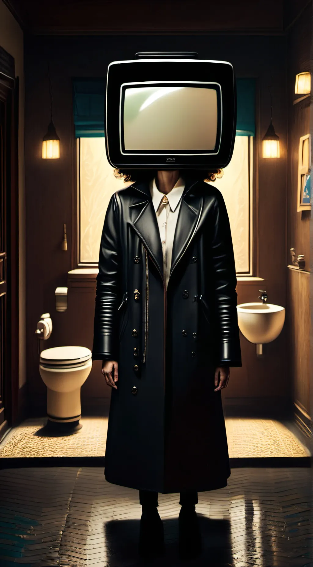 ai character: Tv woman background