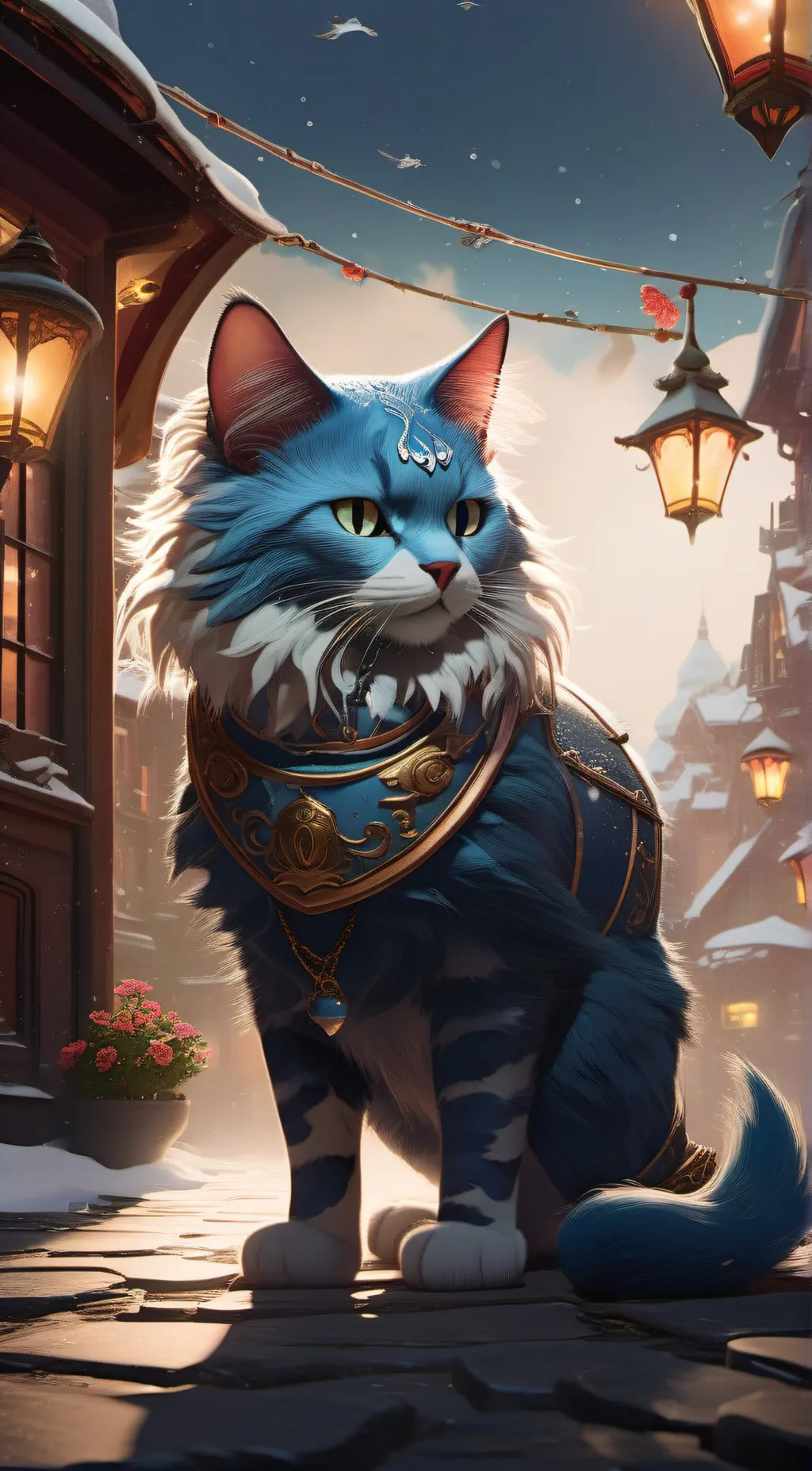 Talkie AI - Chat with 😺💙Blue Smurf Cat💙😺