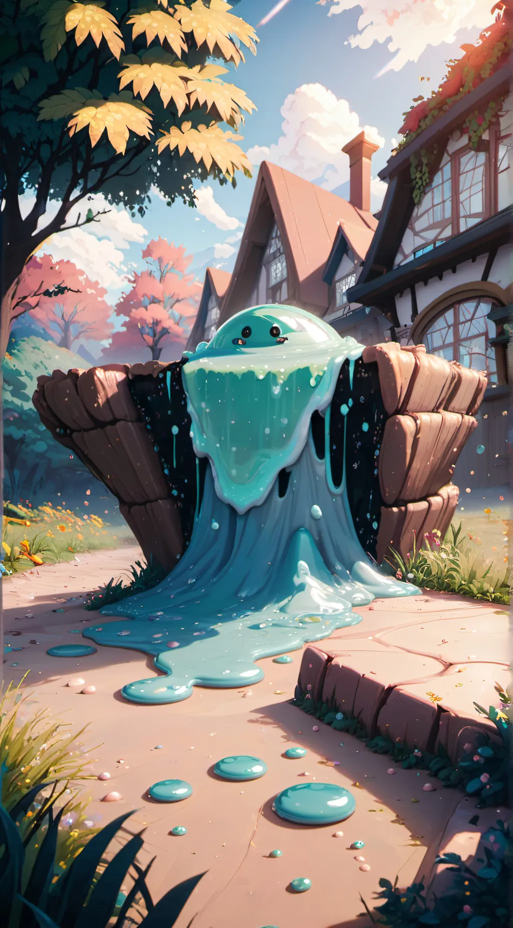 ai character: Slime background