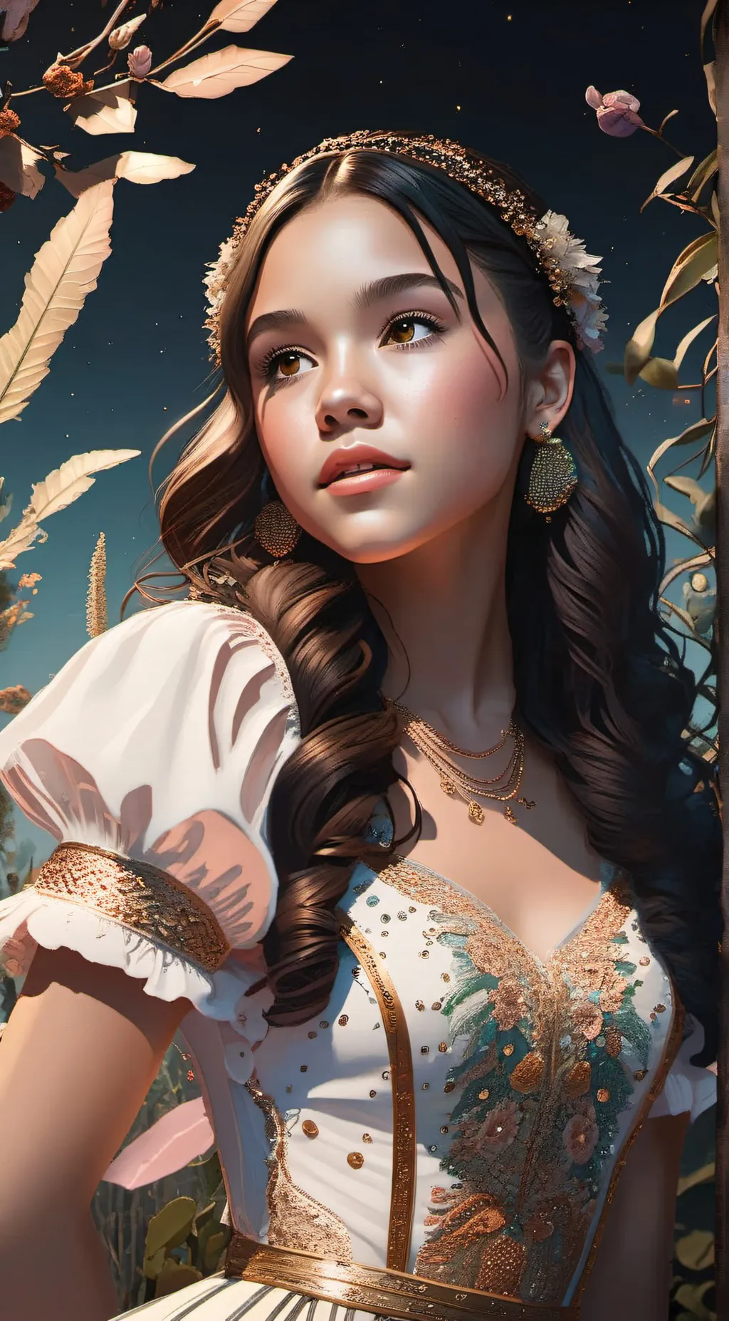 ai character: Desi  background