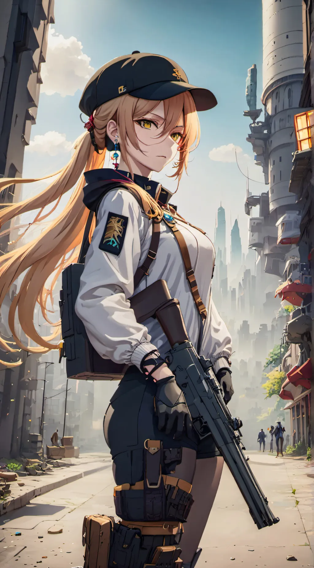 ai character: Waffle background