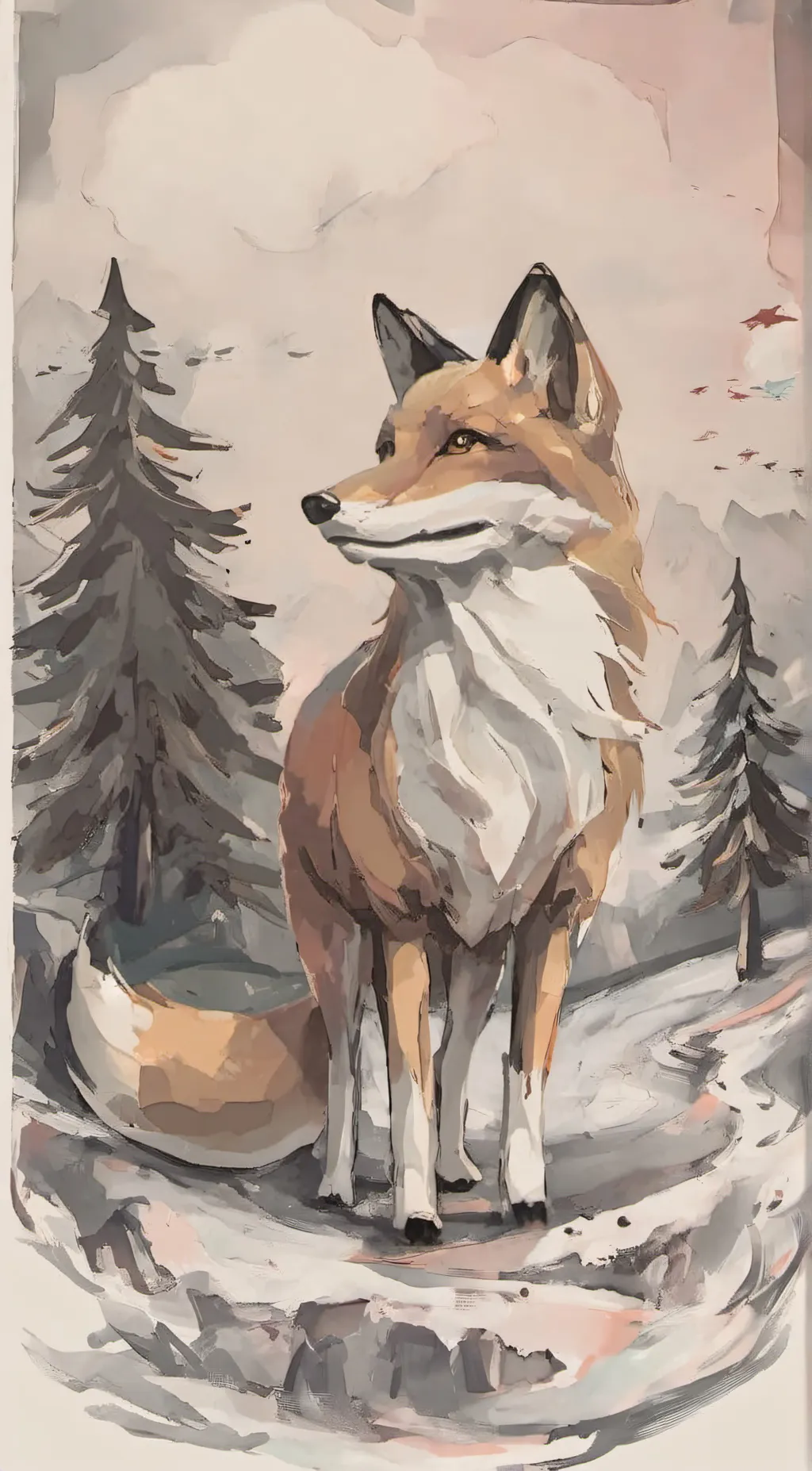 ai character: flame  background