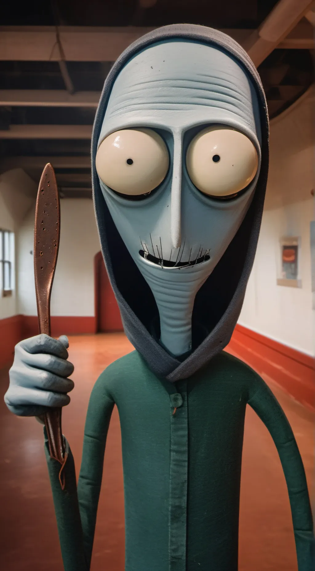 ai character: Salad Fingers background