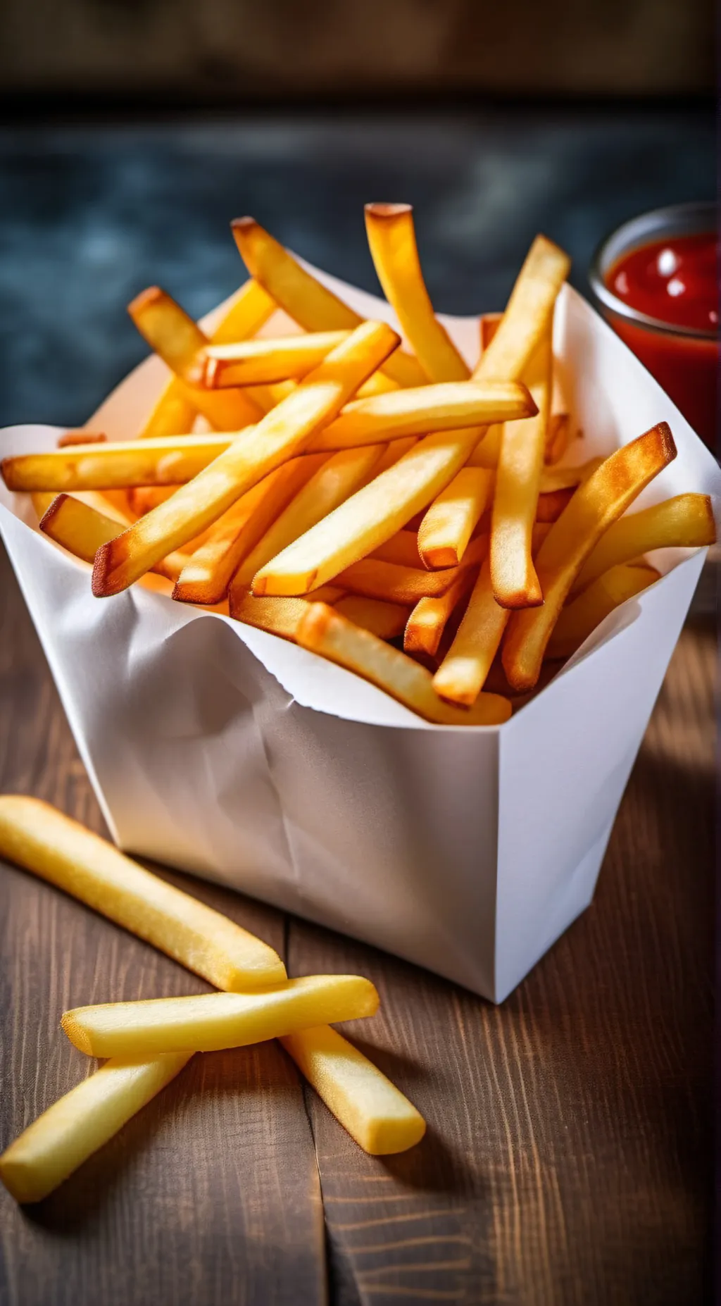 ai character: Fries  background