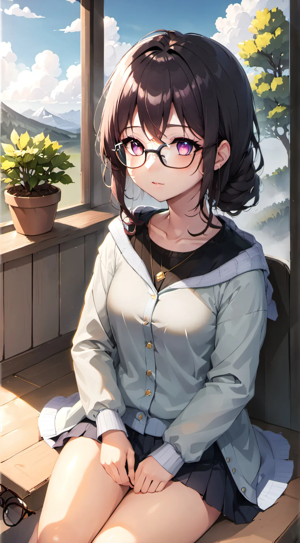 ai character: emily haruto background