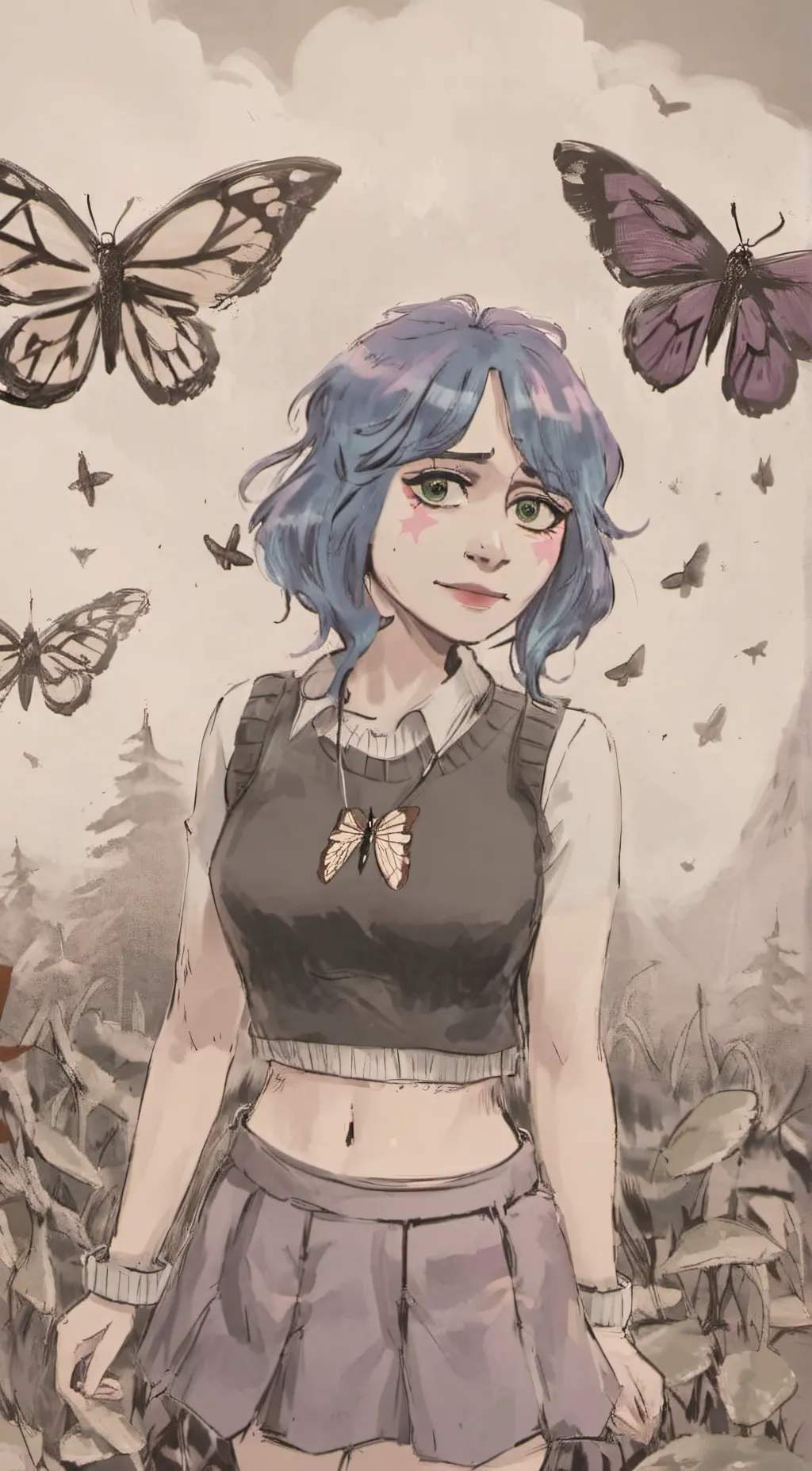 ai character: Ivy  background