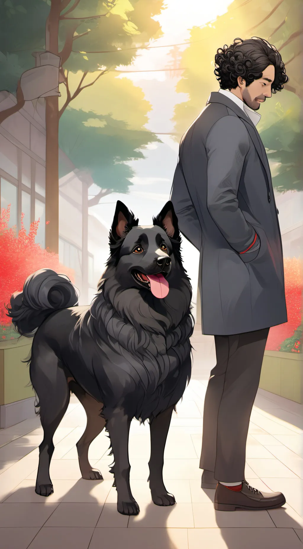 ai character: Aron ~ Your dog?  background