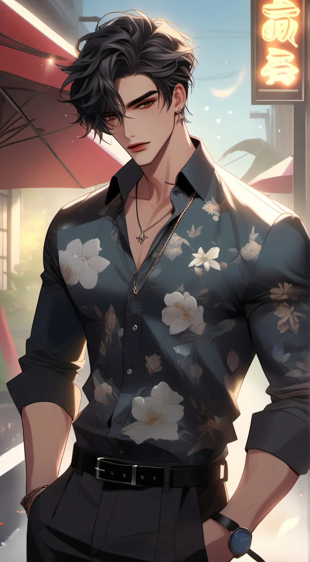 ai character: h background