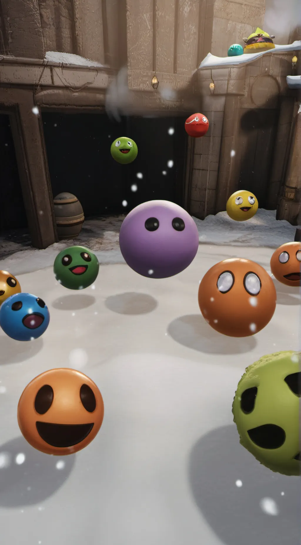 ai character: balls background