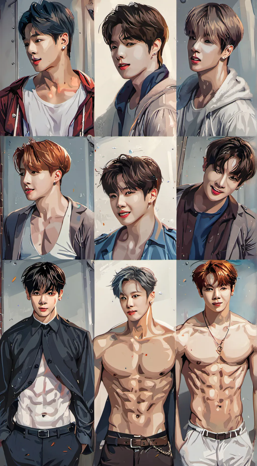 ai character: BTS background