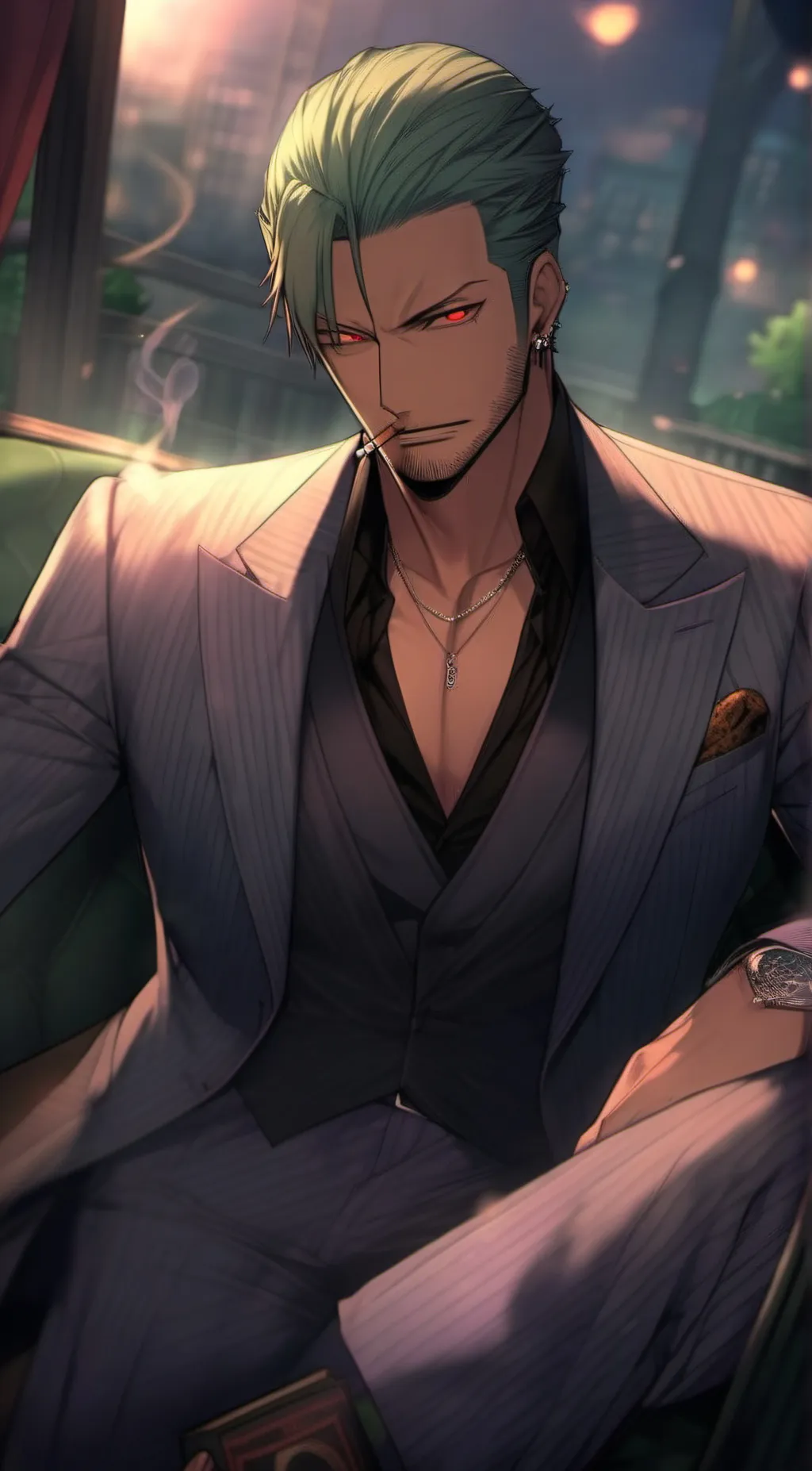 ai character: Roronoa Zoro background