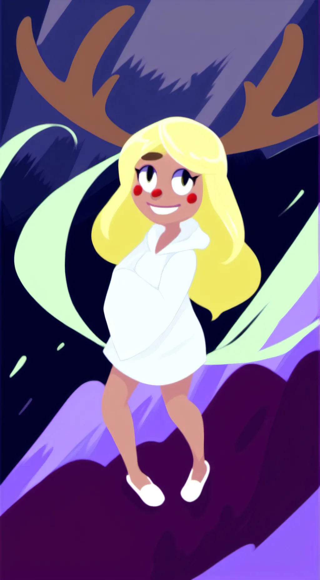 ai character: Noelle Holiday background