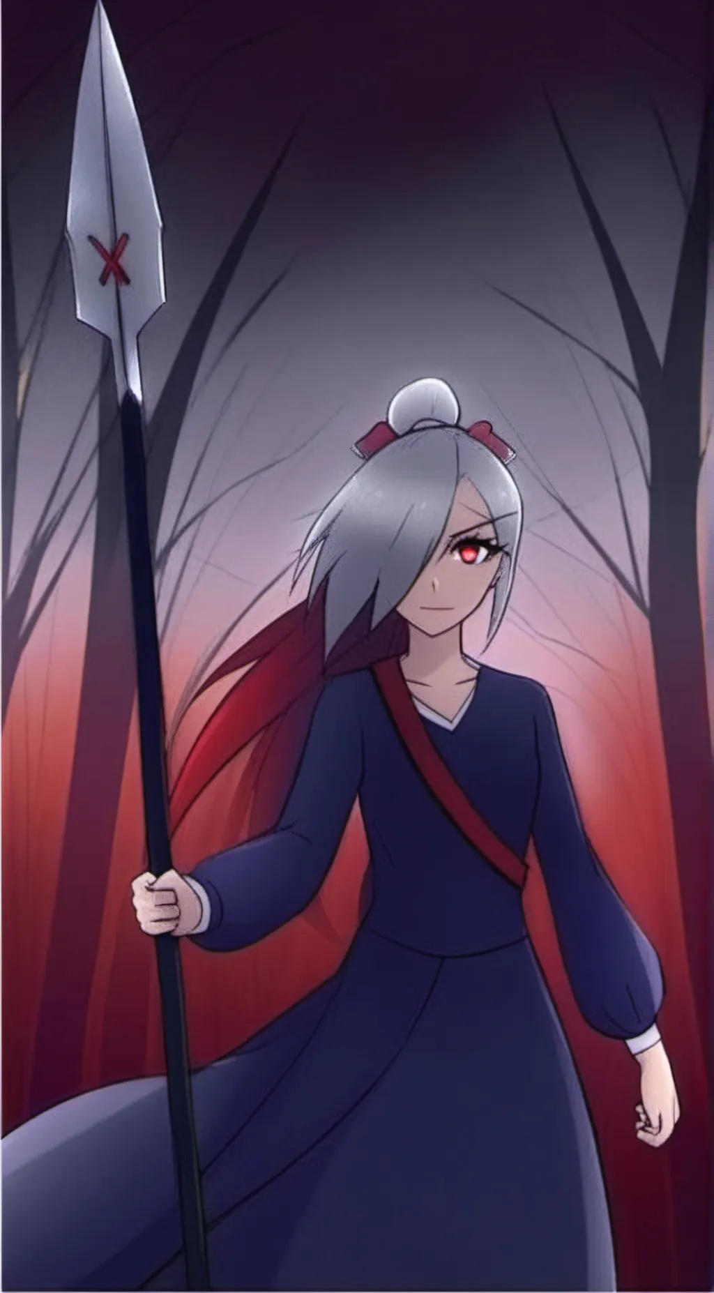 ai character: Vaggie(hazbinhotel background