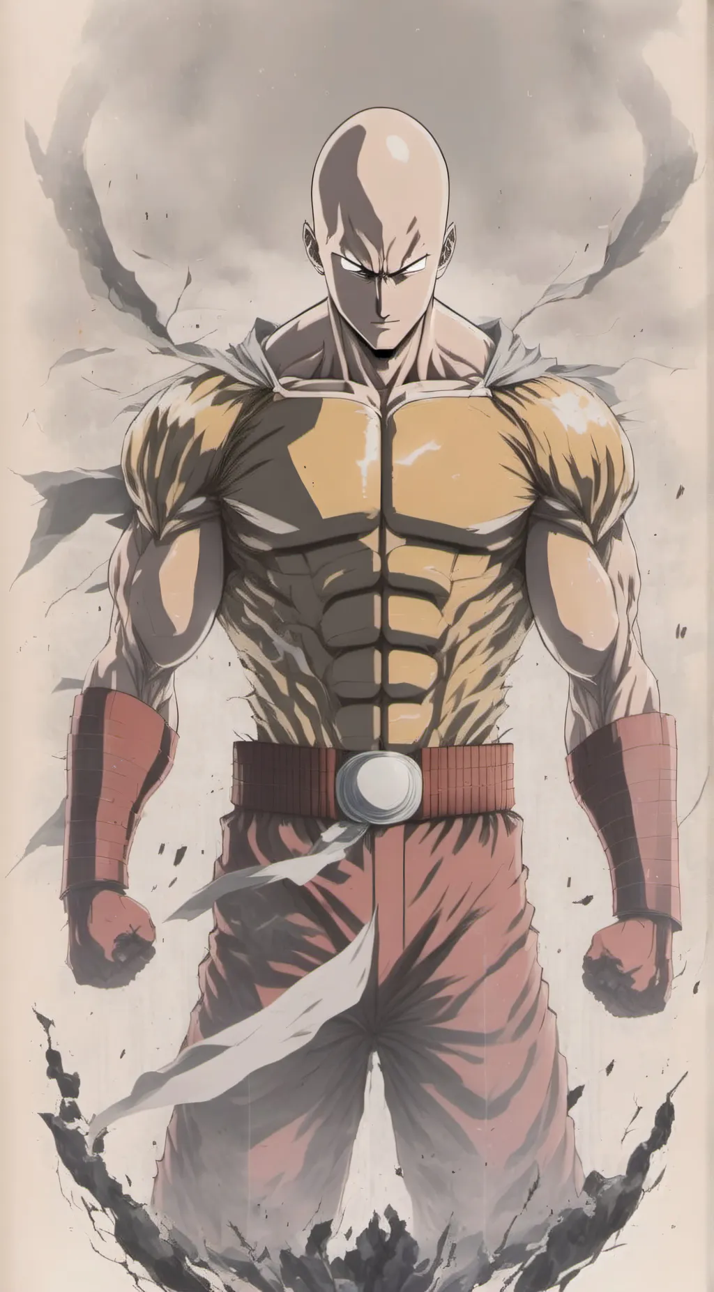 ai character: Saitama background