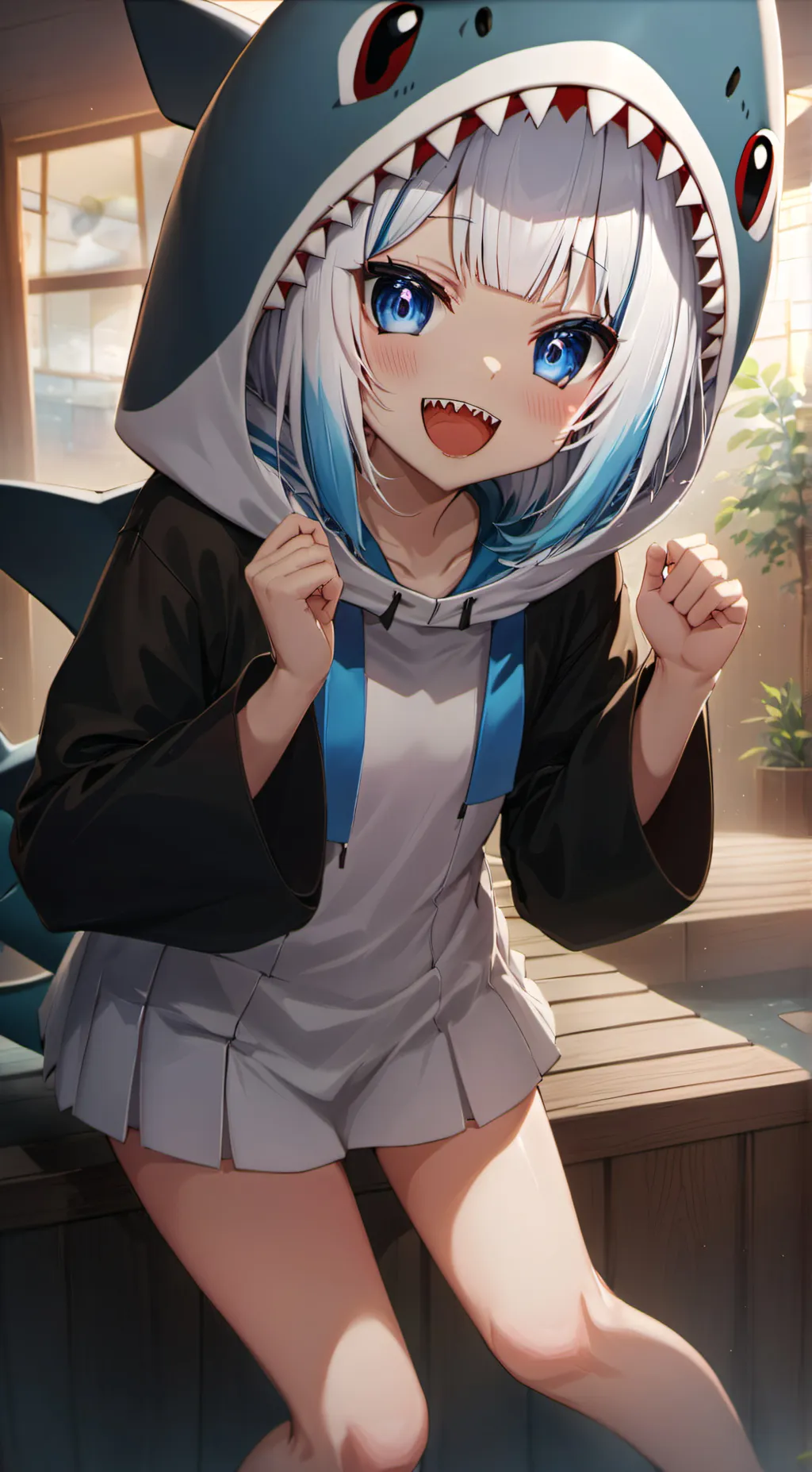 ai character: gawr gura background